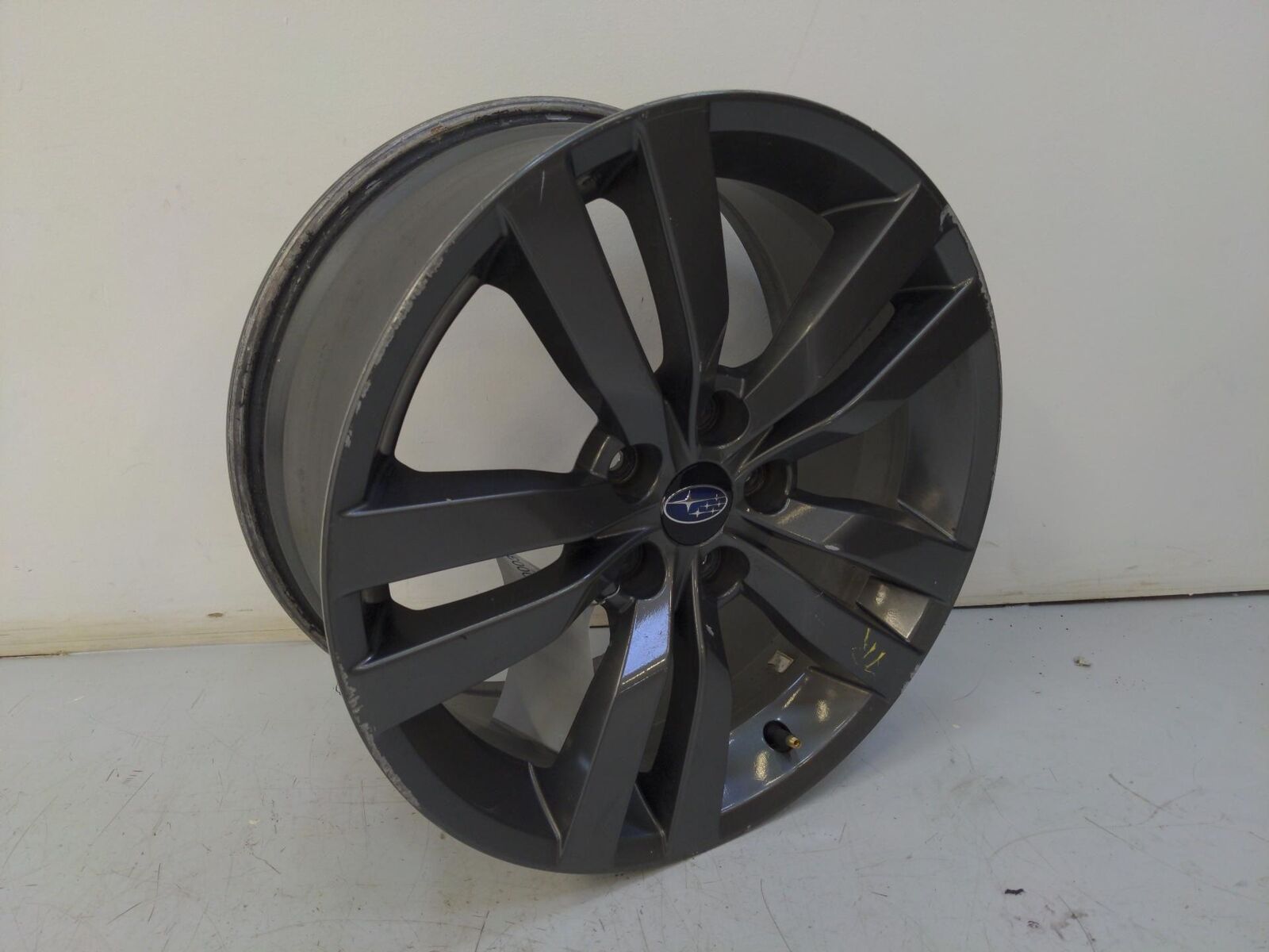 16 17 SUBARU WRX ALLOY WHEEL 10 SPOKE DOUBLE SPOKE *CURB RASH* 18X8-1/2