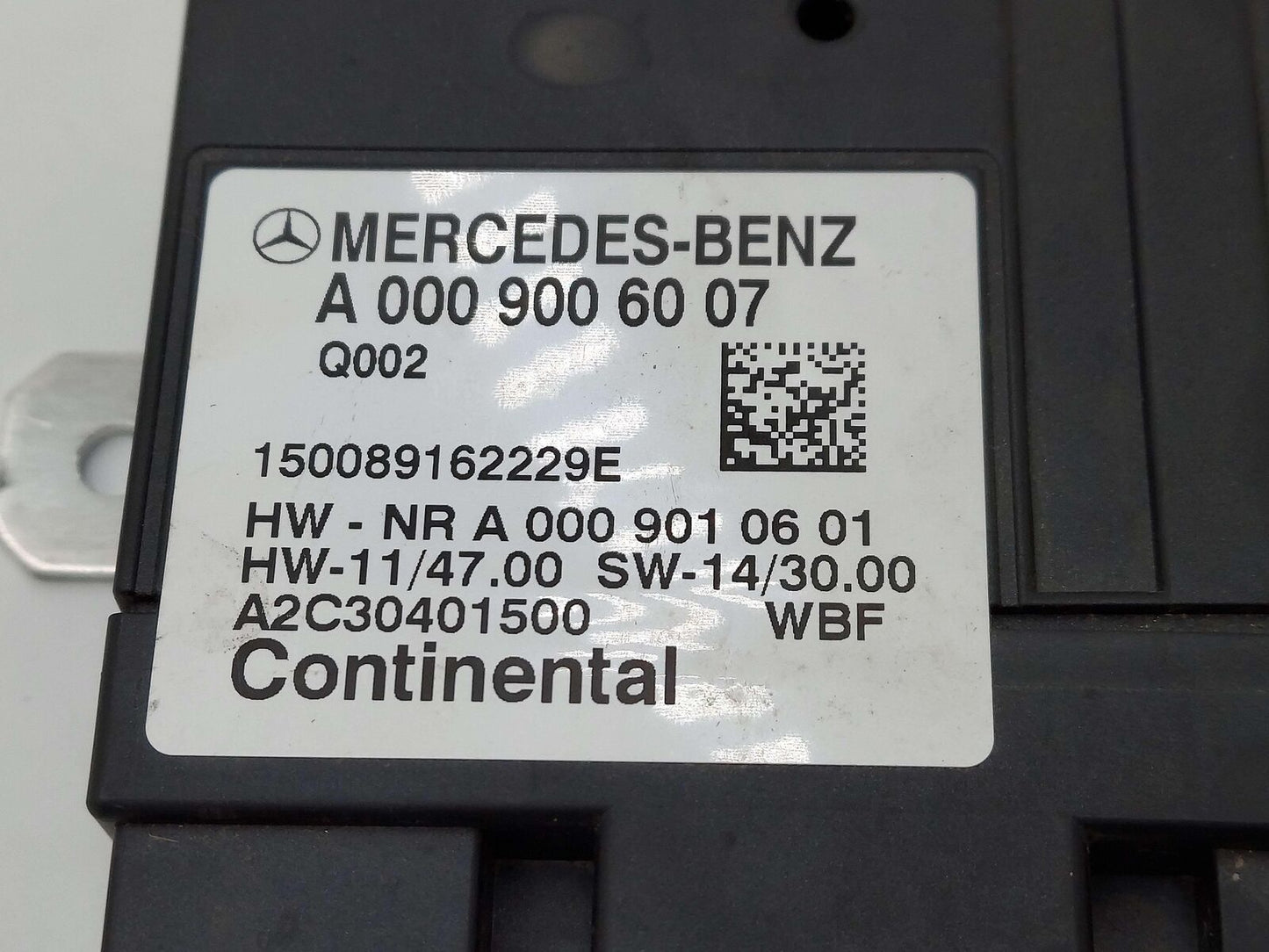 15-16 MERCEDES C63S AMG W205 SEDAN FUEL PUMP CONTROL MODULE A0009006007