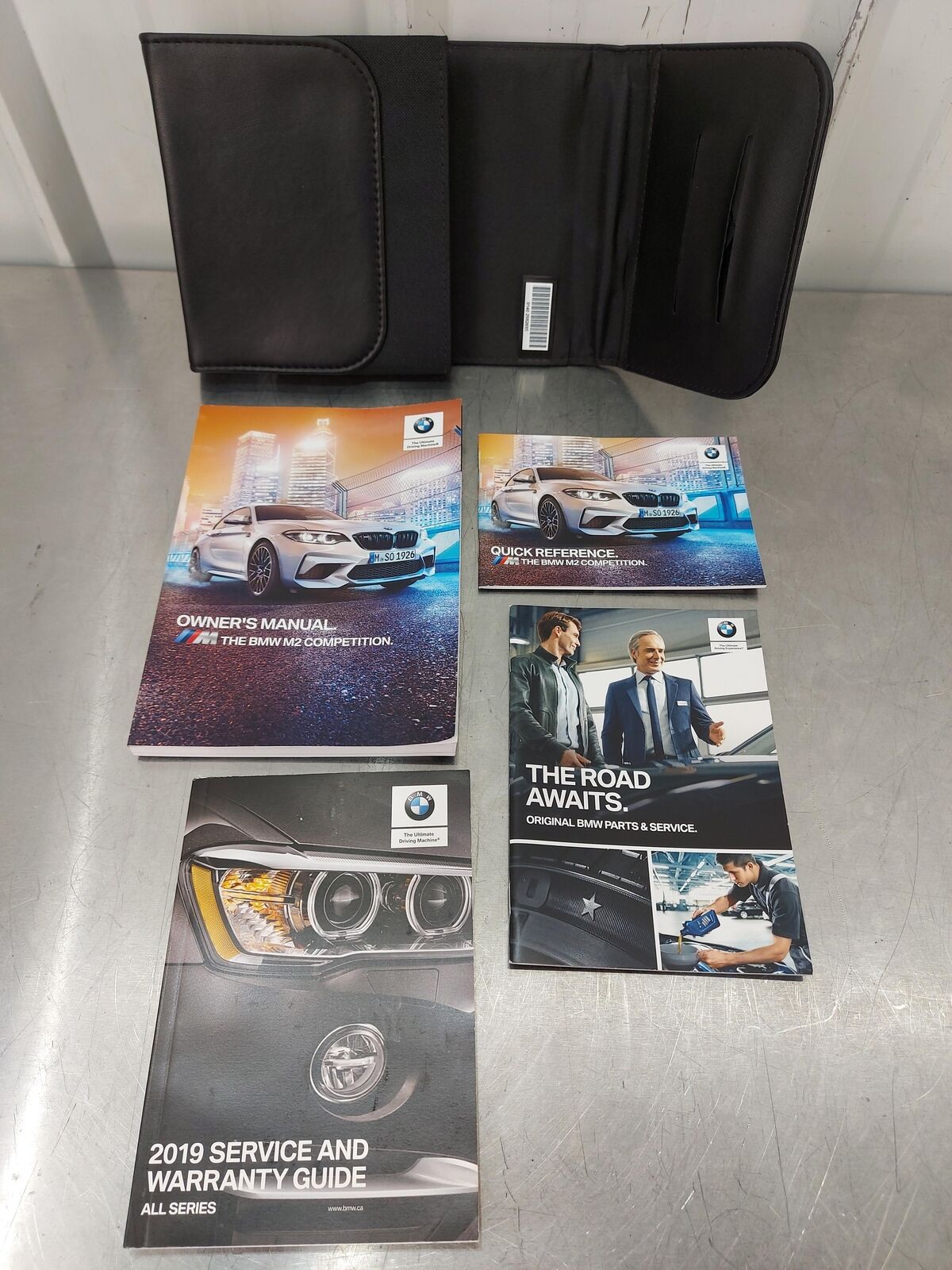 2019 BMW (F87) M2 Competition Owners Manuals Owner Supplement Books Set + M Case