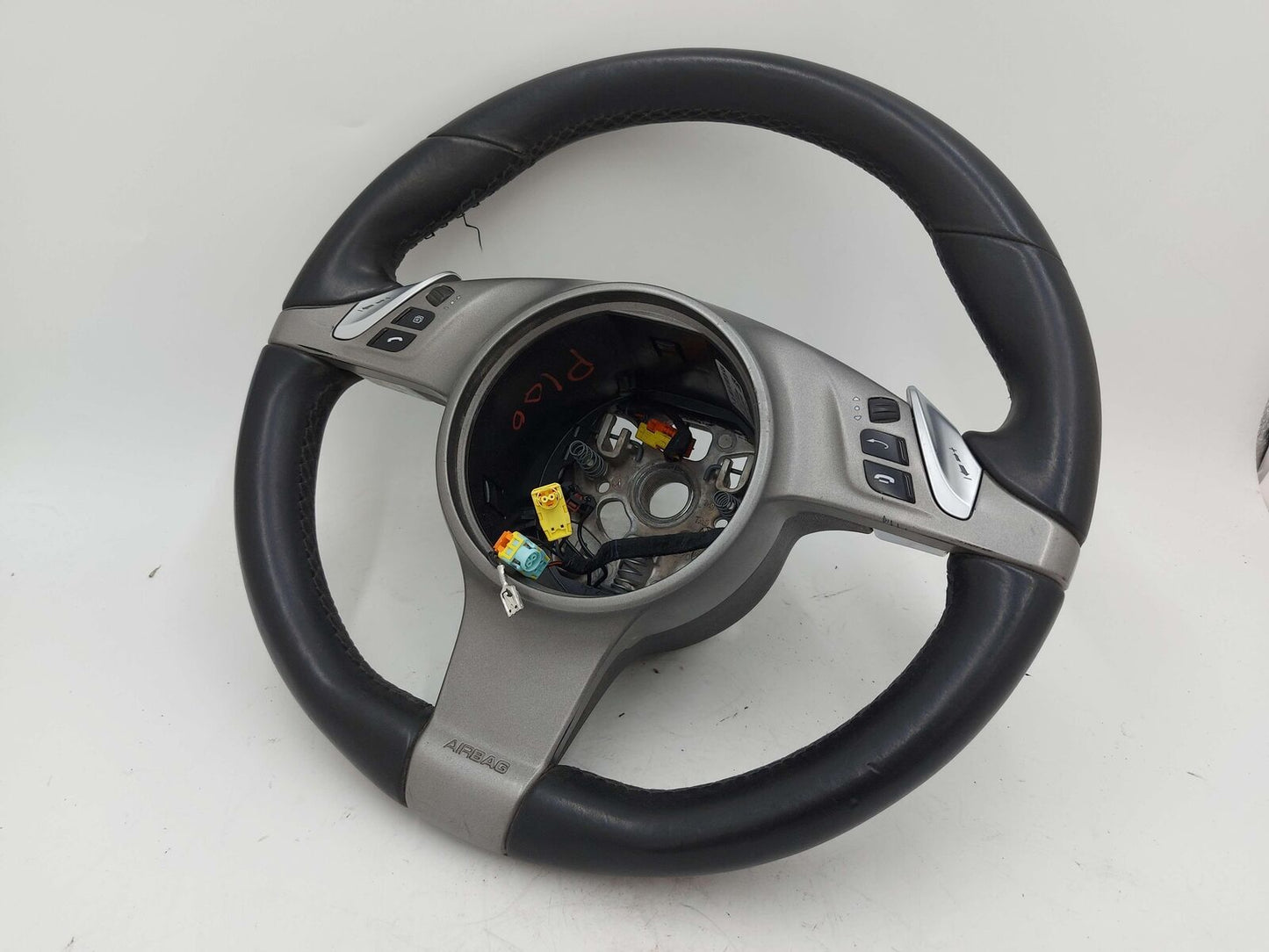 05-12 Porsche 911 Steering Wheel 997 Black Leather(844) 997347803 *Notes*