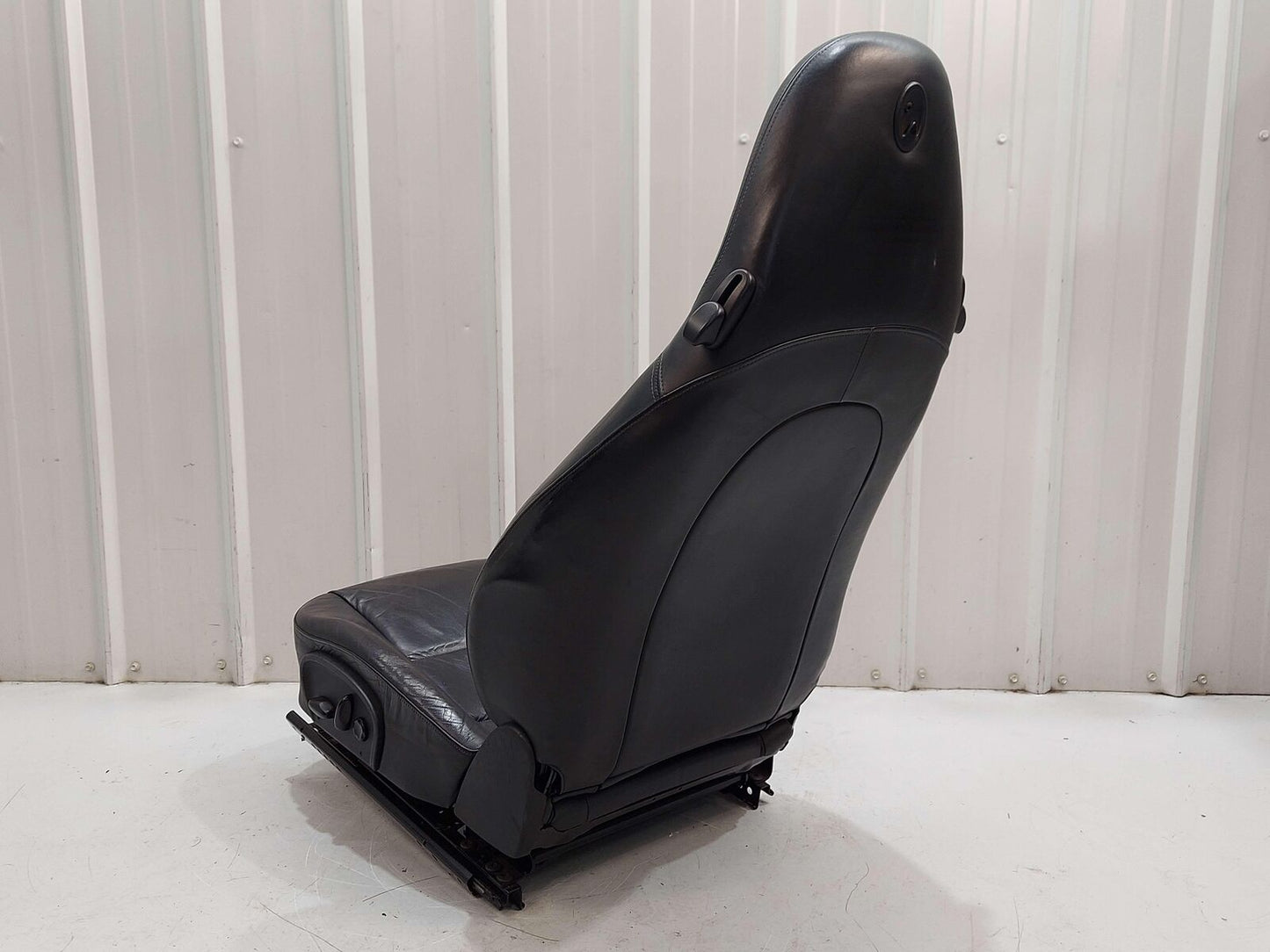 00-01 PORSCHE 911 996 CARRERA CABRIOLET FRONT LEFT SEAT LEATHER BLACK