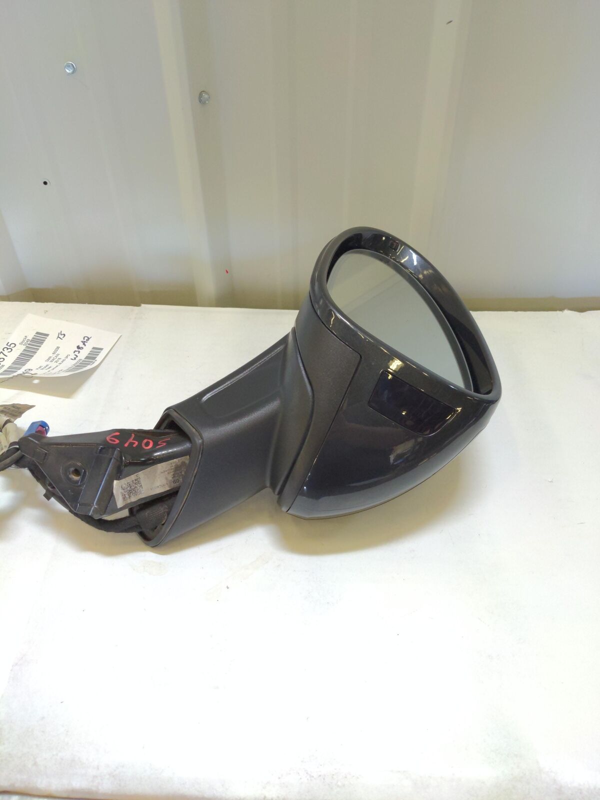 💥17-19 PORSCHE MACAN LH Left Door Mirror Grey Blind Spot *NOTES*💥