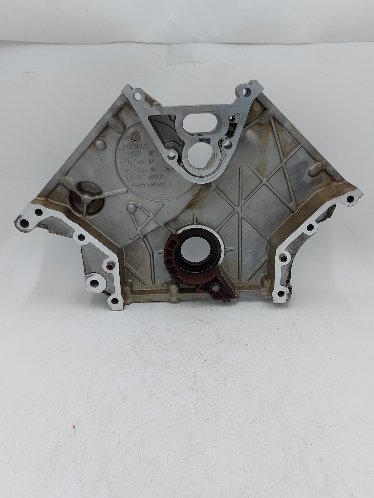 08-19 BMW X6 Lower Timing Cover 1114 7553364 4.4L twin turbo