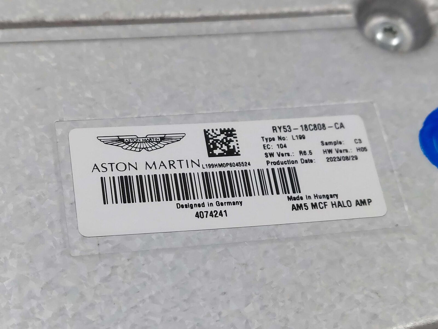 2024 ASTON MARTIN DB12 VOLANTE RADIO AUDIO AMPLIFIER RY53-18C808-CA