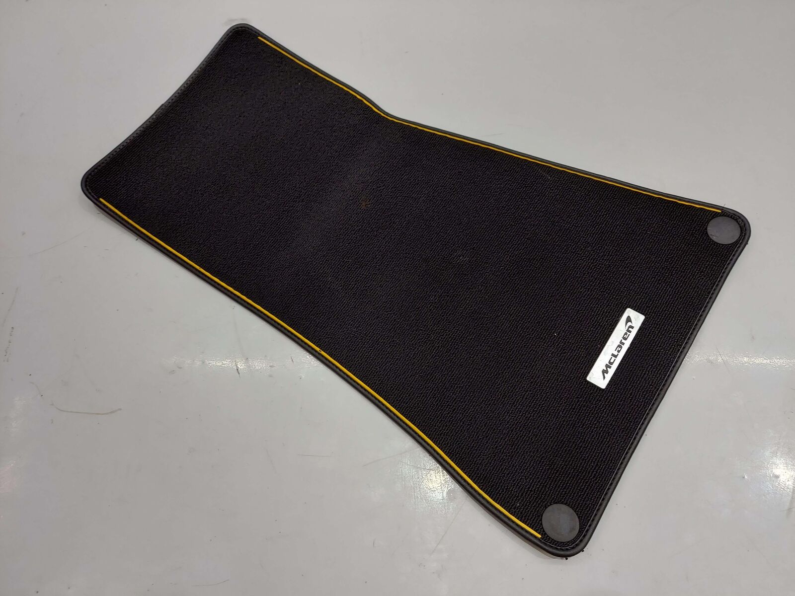 2023 McLaren Artura RH Right Floor Mat Black W/ Orange Piping