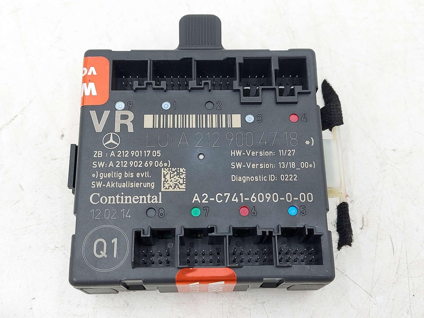 13-18 Mercedes W218 CLS63S AMG FRONT RIGHT DOOR CONTROL MODULE A2129004718