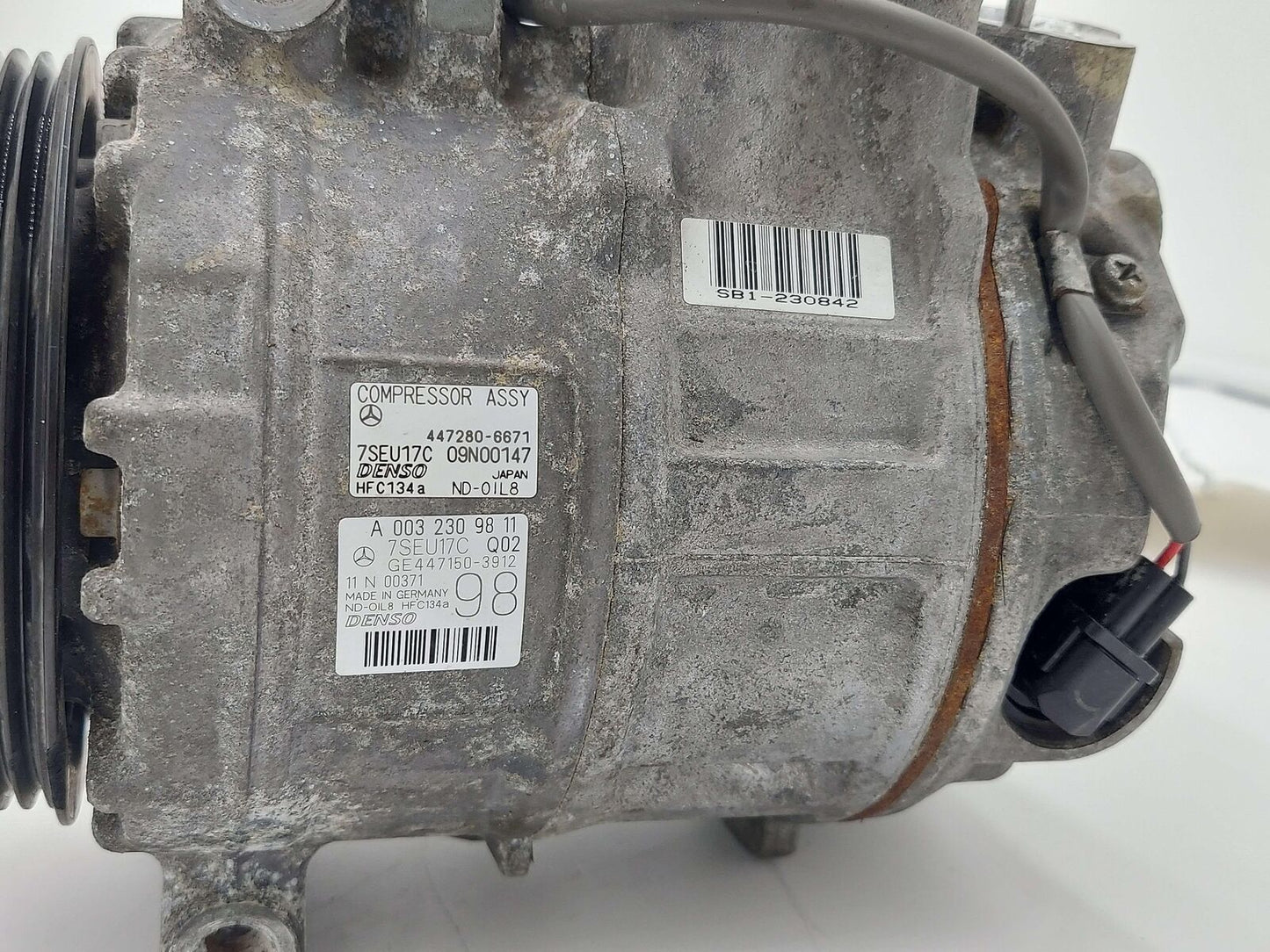 12-13 MERCEDES ML63 AMG W166 AC A/C AIR CONDITIONING COMPRESSOR A0032309811