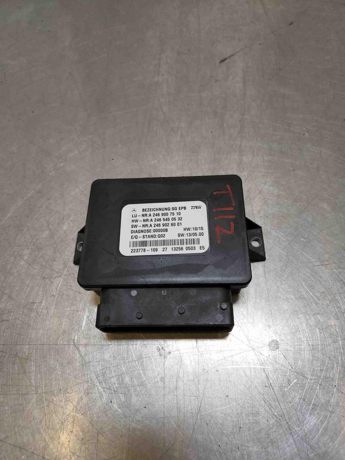 13 14 MERCEDES GL350 Parking Brake Module 2469007510