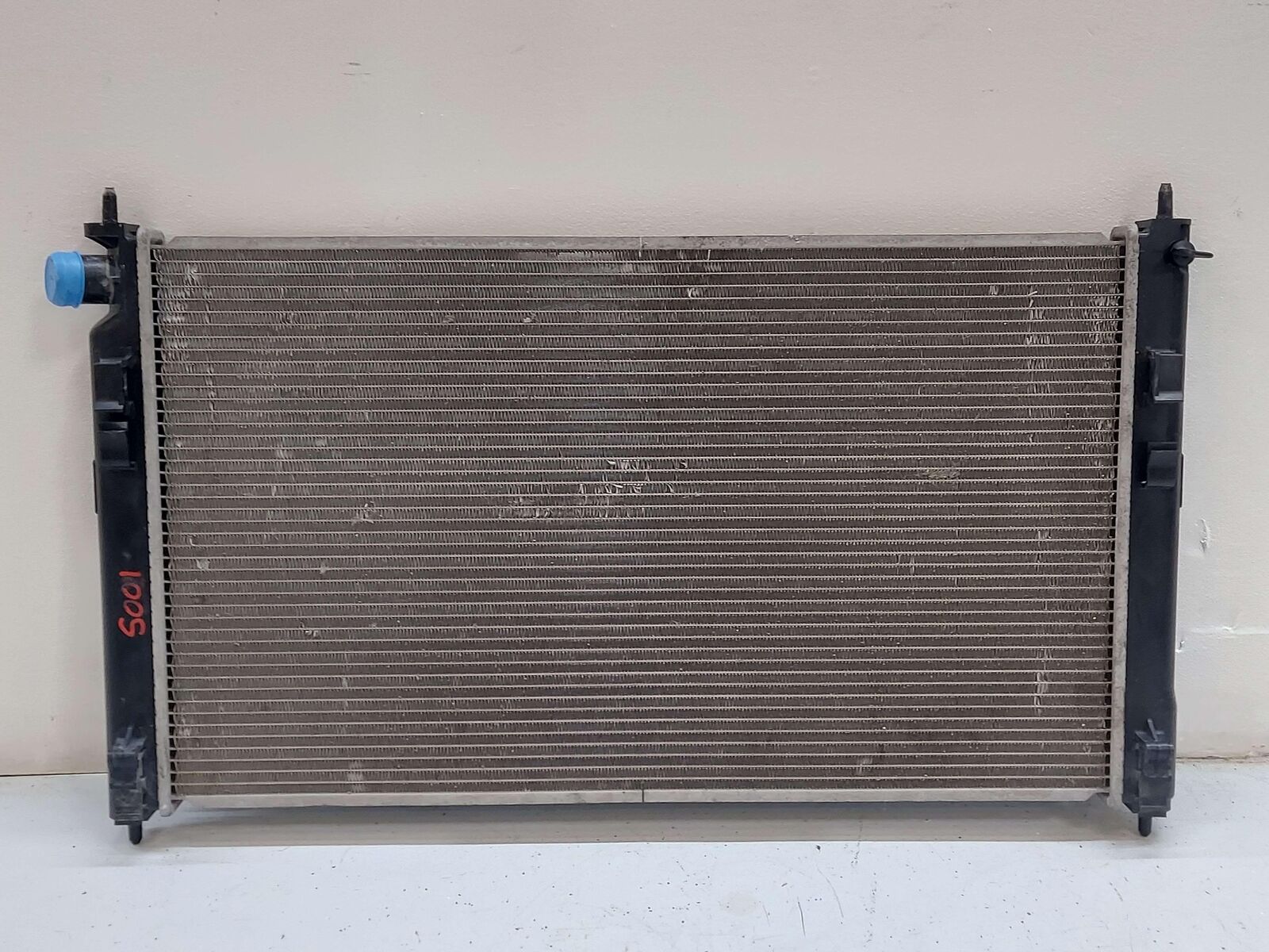 08-15 MITSUBISHI LANCER RALLIART TURBO 4B11 RADIATOR 1350A050 *FINS BENT*