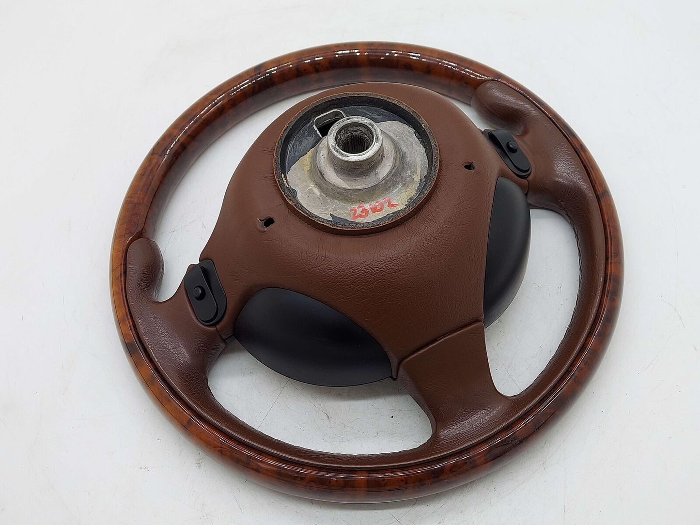 2010 Maserati GranTurismo S M145 Coupe STEERING WHEEL WOOD & BROWN LEATHER