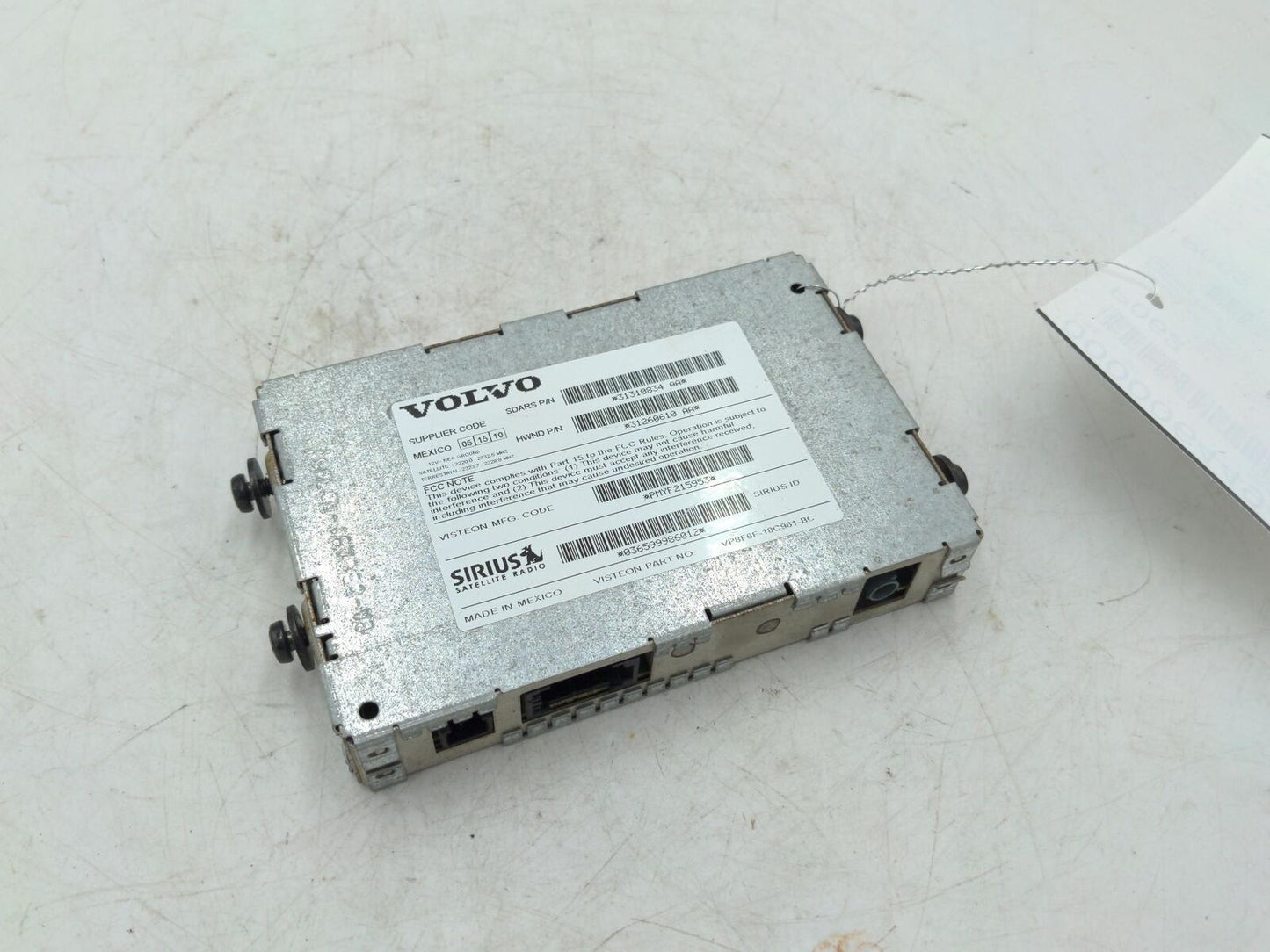 2011 VOLVO xc70 31310834 Sirius Satellite Module