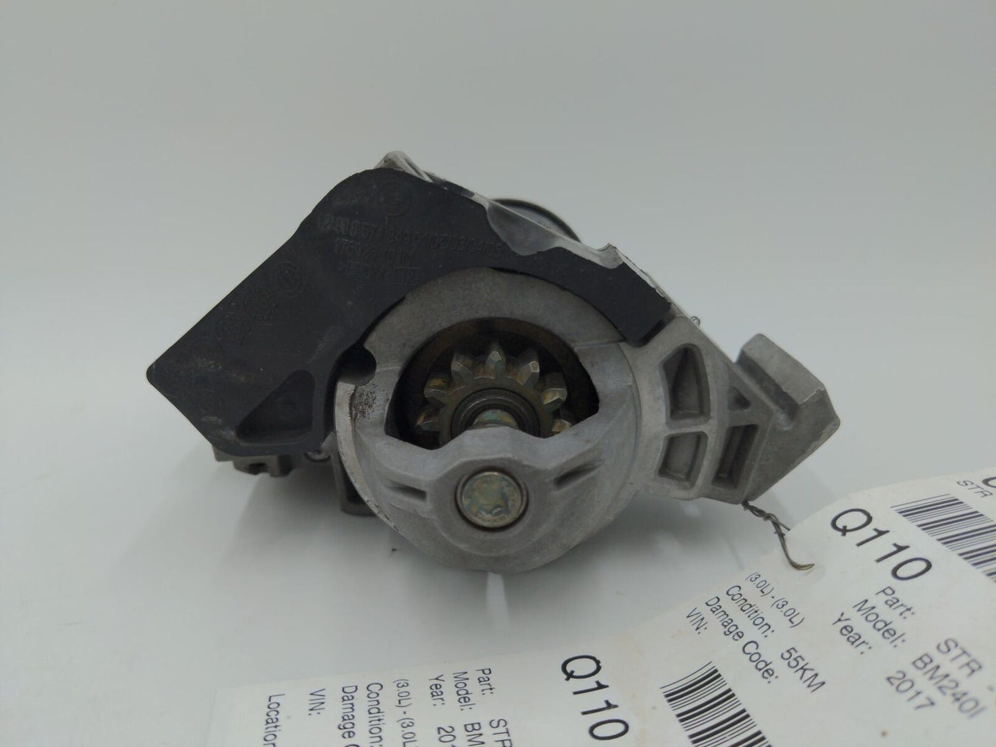 17 18 19 20 BMW M240I Starter Motor 8621840 55K KM'S 3.0L