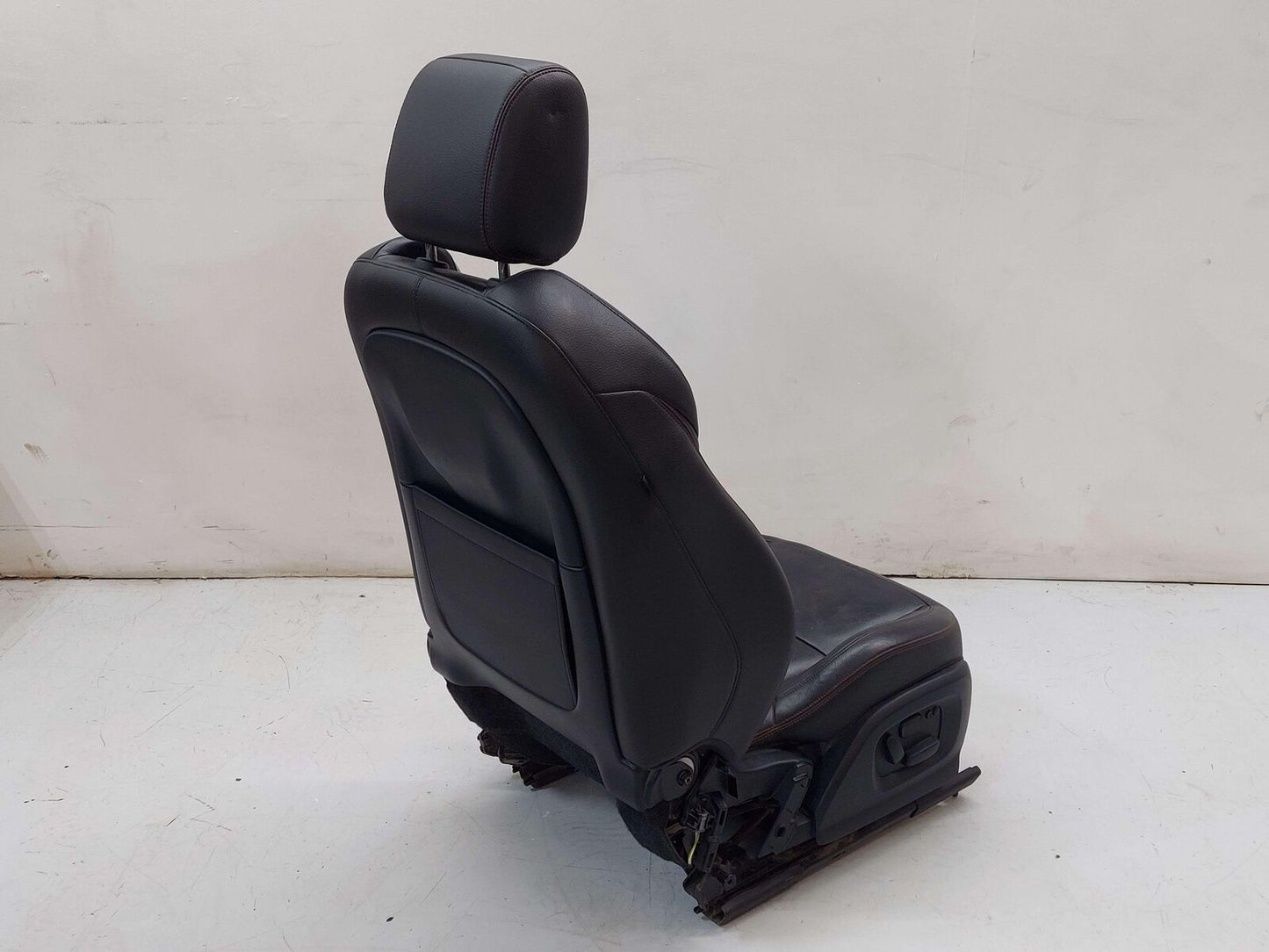 14-15 JAGUAR XF X250 FRONT RIGHT SEAT 14 WAY ADJUSTABLE CHARCOAL BLACK LEATHER