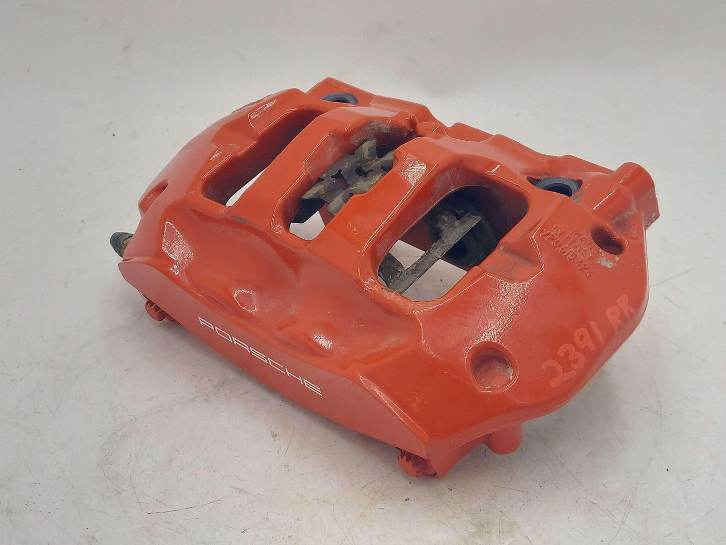 11-18 PORSCHE CAYENNE GTS 958 REAR RIGHT BRAKE CALIPER RED 7P5615404BA 7P0615424