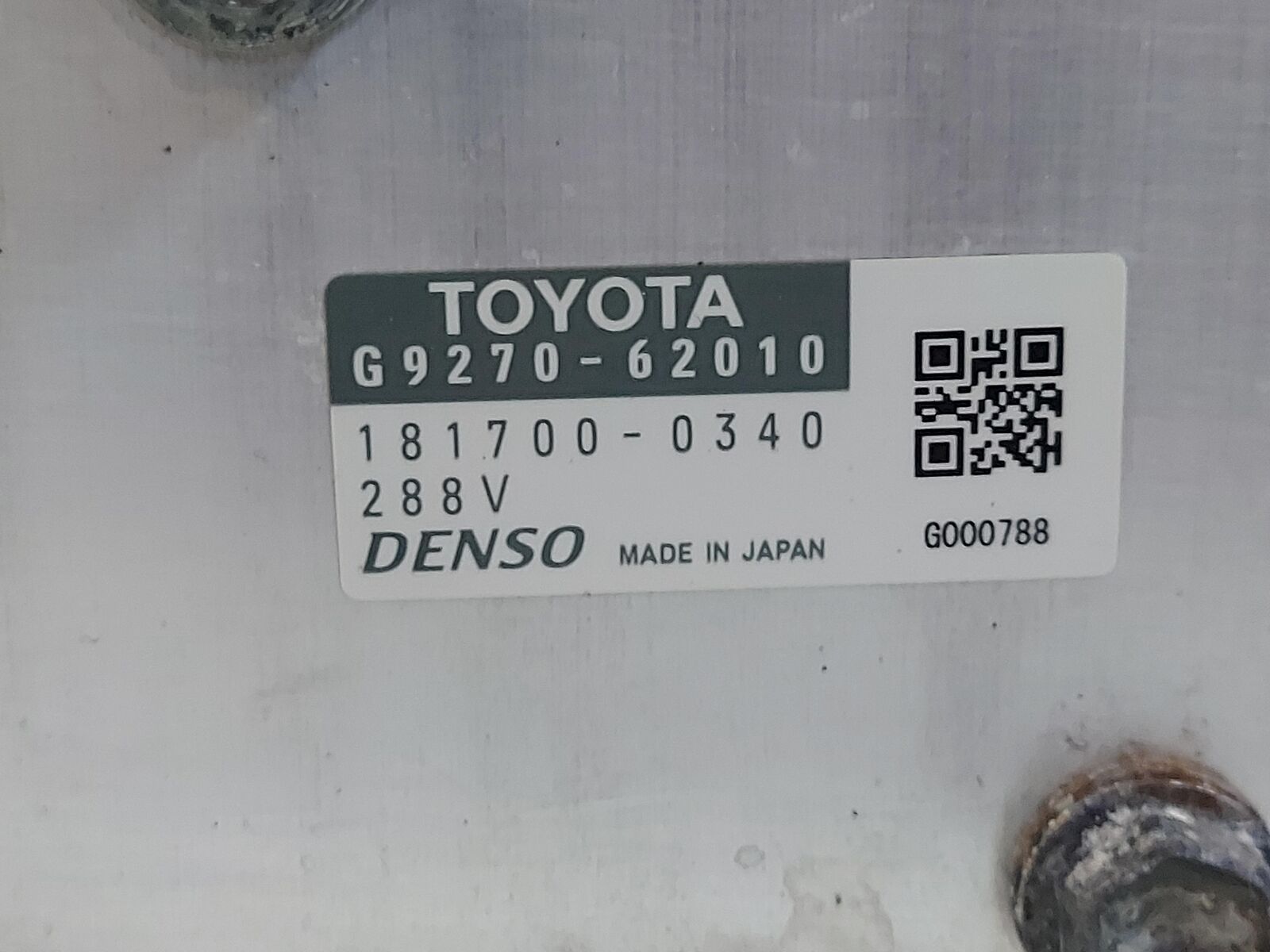 16-22 LEXUS RX450 HYBRID HIGH VOLTAGE INVERTER CONVERTER G9270-62010 G92A0-48190