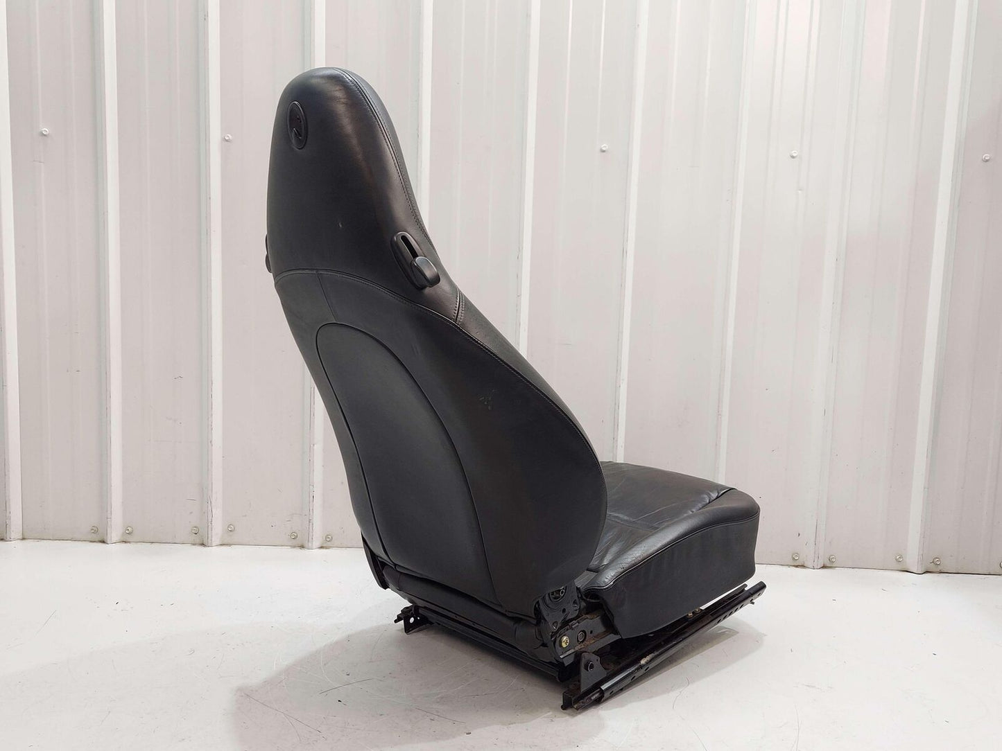 00-01 PORSCHE 911 996 CARRERA CABRIOLET FRONT LEFT SEAT LEATHER BLACK