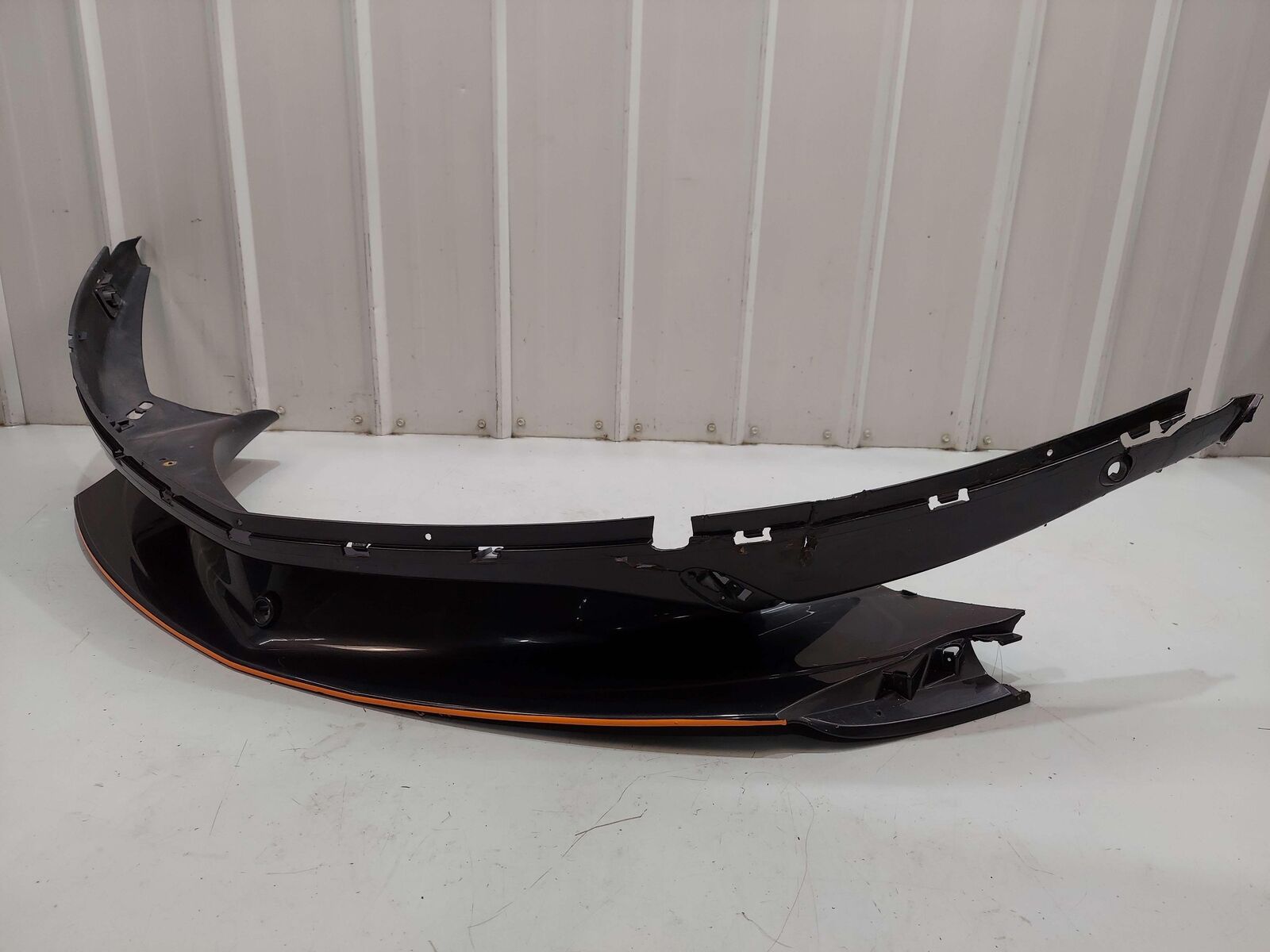 2017 MCLAREN 570S FRONT BUMPER COVER LOWER SECTION GREY W/ ORANGE ACCENT *NOTE