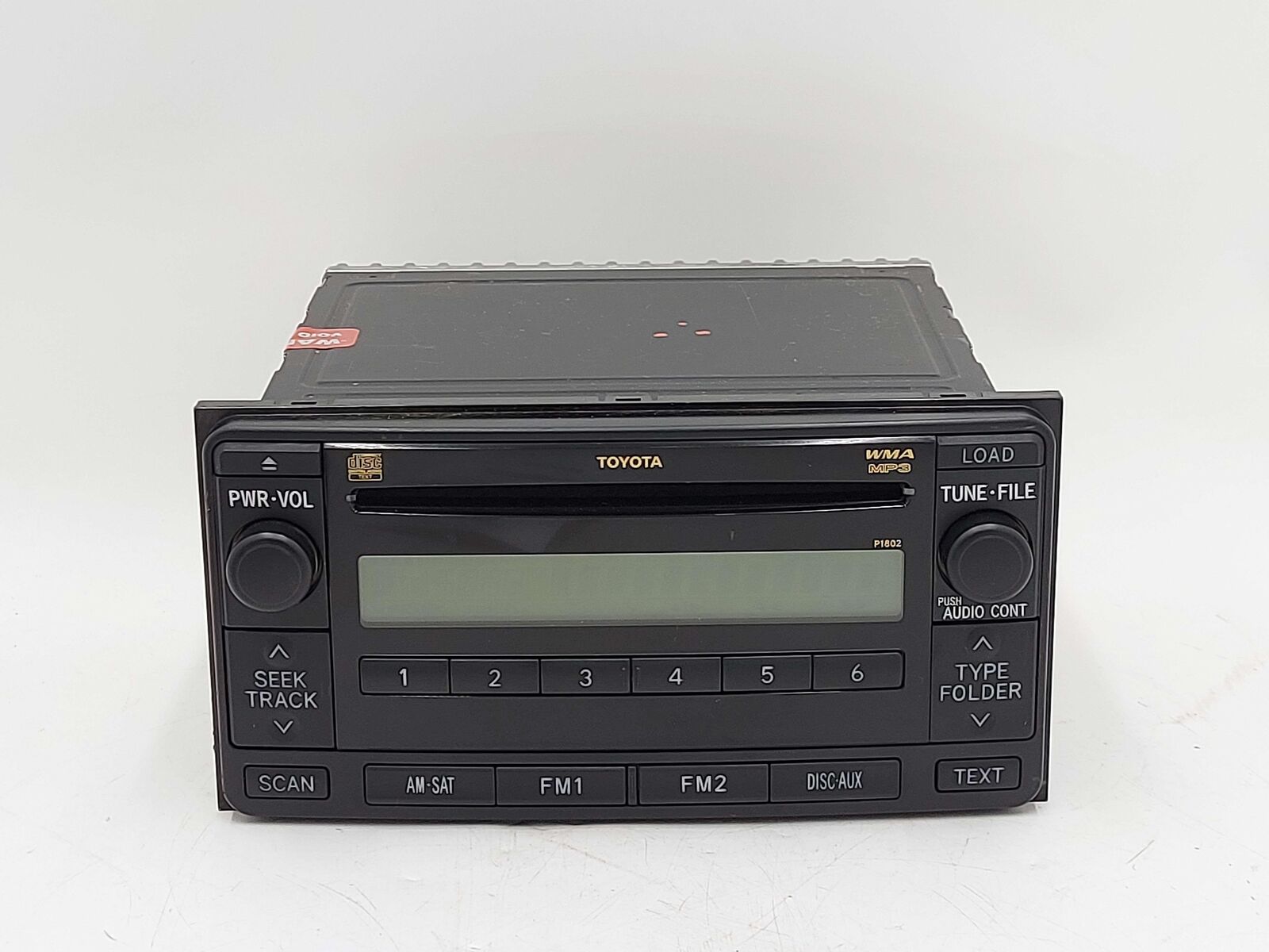 06-09 TOYOTA 4RUNNER CD RADIO RECEIVER 86120-35350 P1802 *CHIP SCRATCHES*