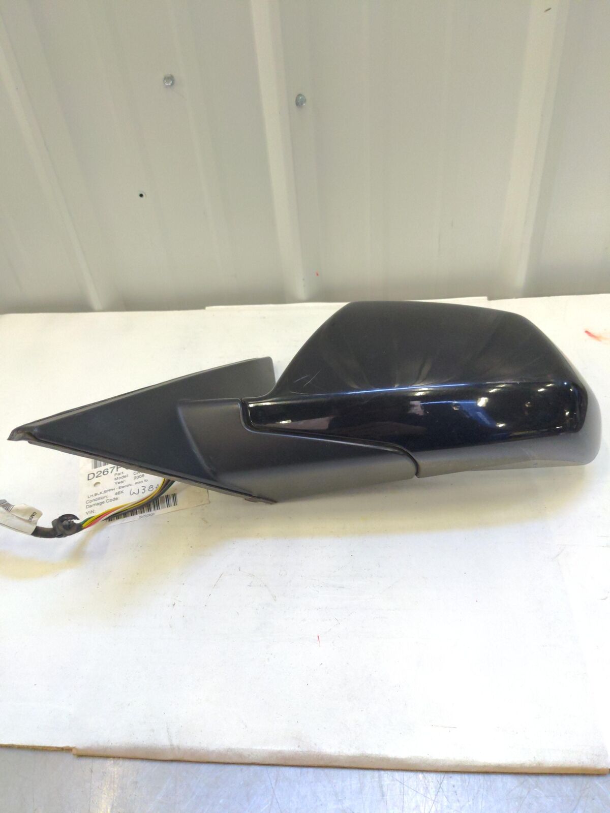 08-14 CADILLAC CTS LH Left Door Mirror *minor Scuffs* Black 25951525