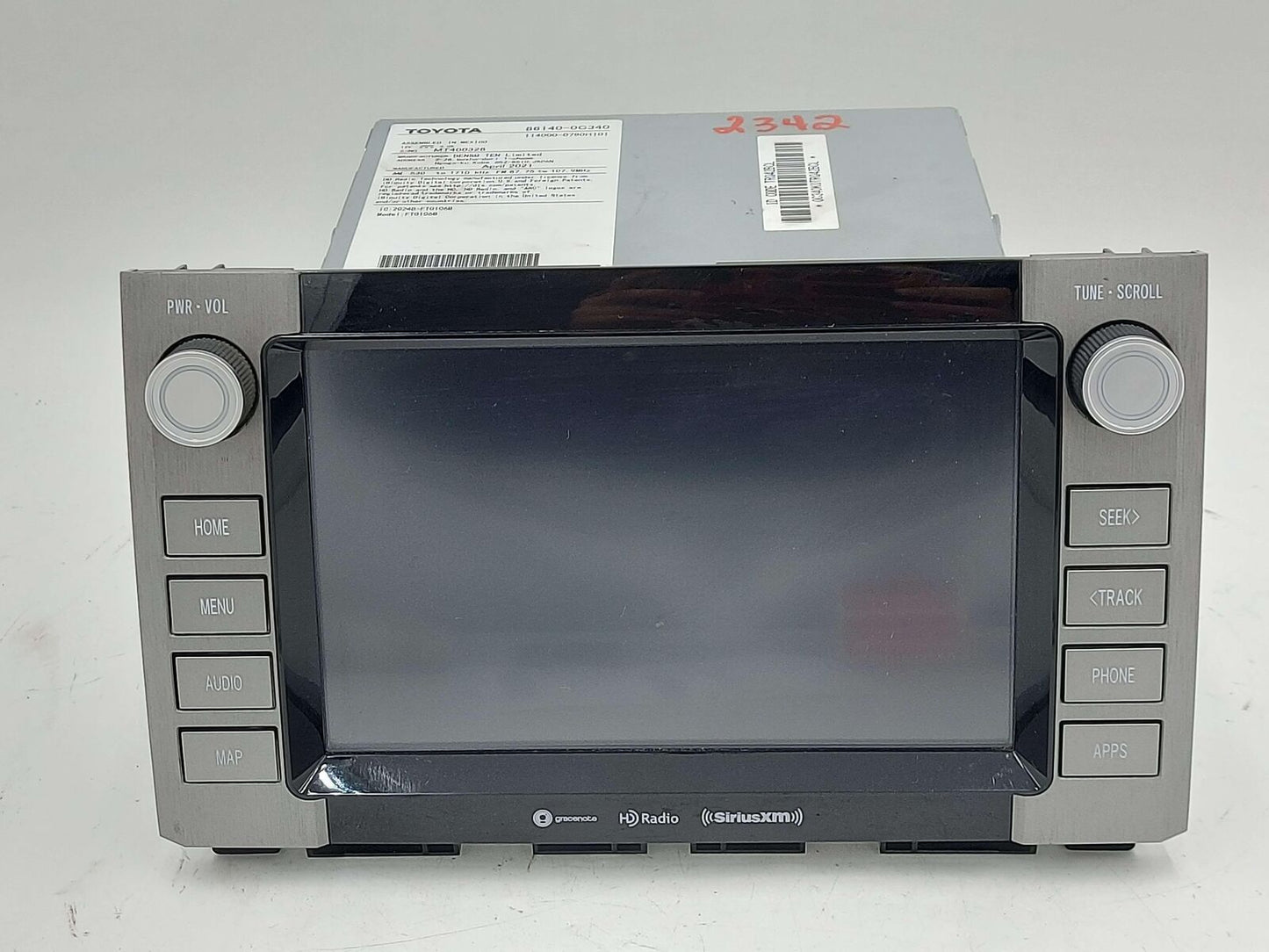 20-21 TOYOTA TUNDRA SR5 NAVIGATION GRACENOTE RADIO DISPLAY RECEIVER 86140-0C340