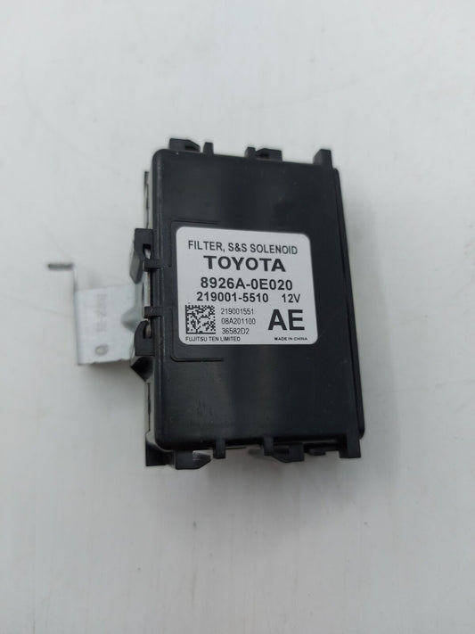 20 TOYOTA HIGHLANDER 8926a-0e020 S&s Solenoid Filter Module