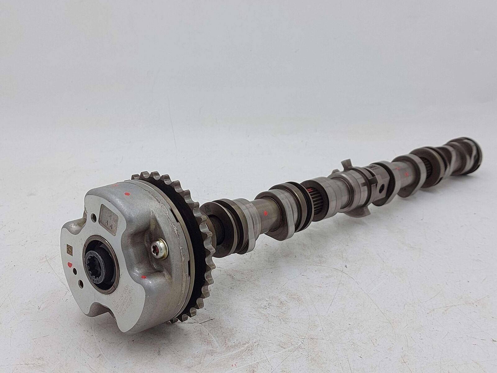 13 AUDI S7 4.0L LEFT EXHAUST CAMSHAFT W/TIMING ADJUSTER GEAR 06E109083N CUE CUEC