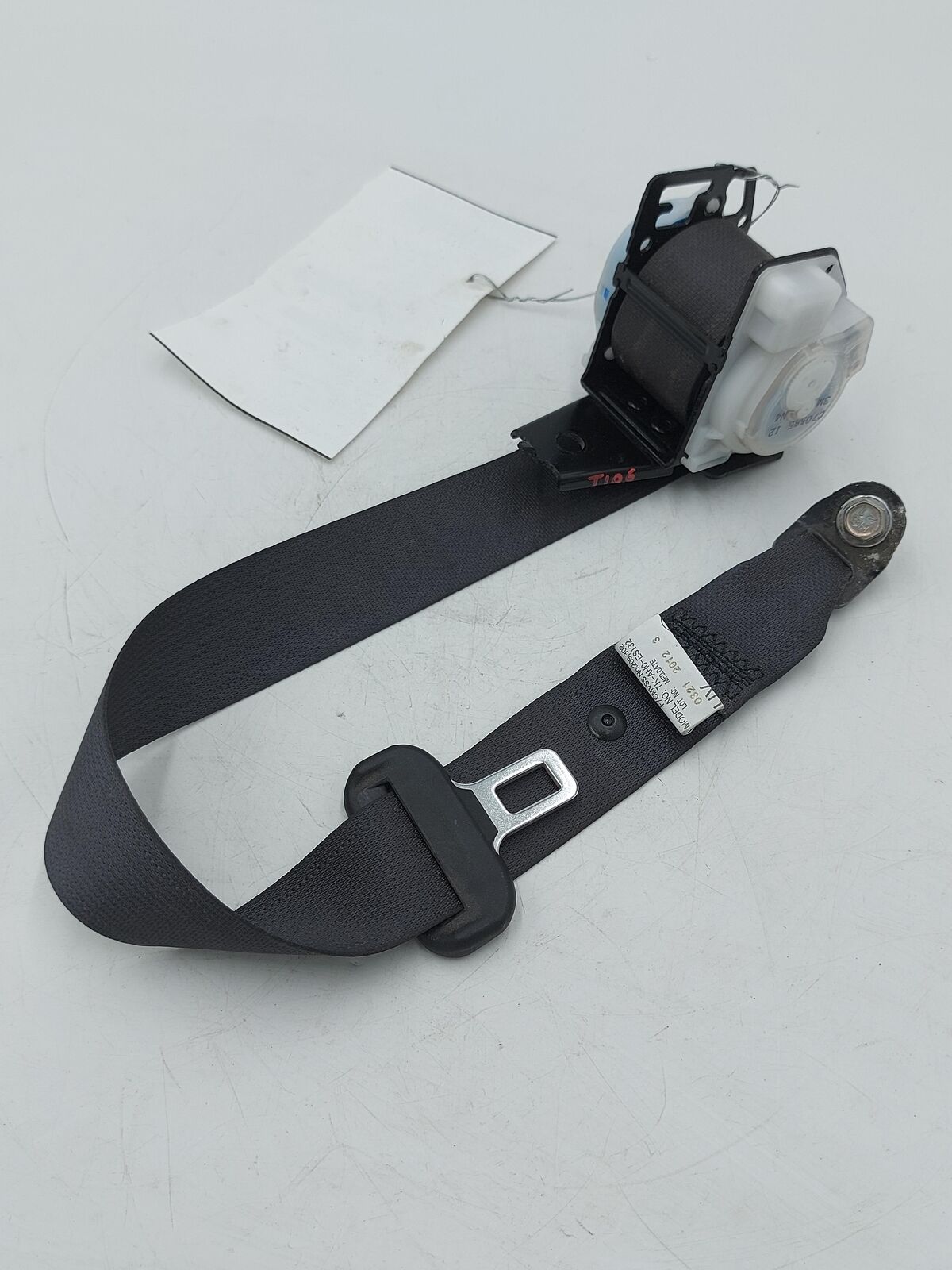 12 SUBARU IMPREZA STI REAR RH Right Seat Belt Black Retractor Wagon TK-AH0-ES132