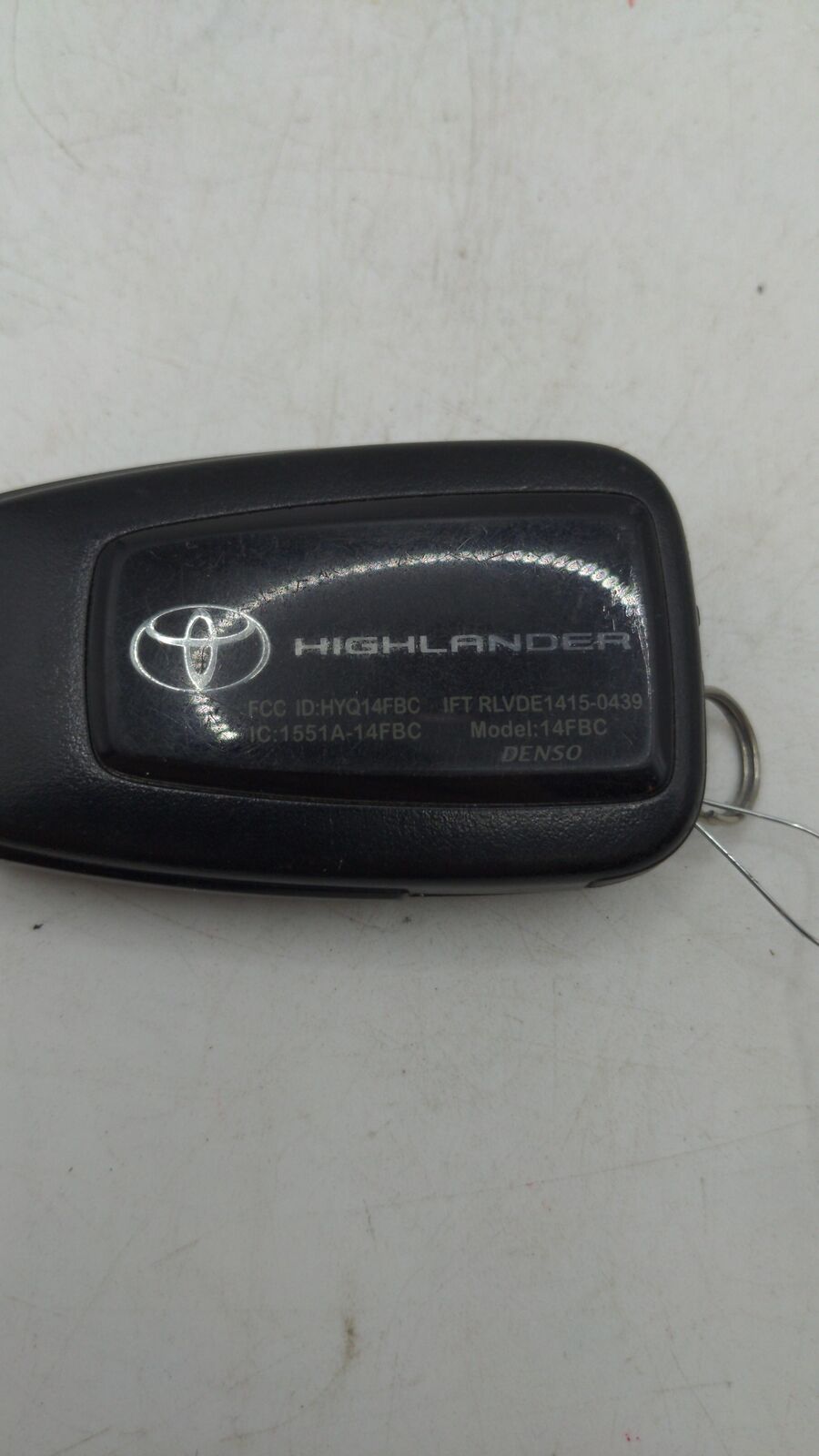 20 TOYOTA HIGHLANDER Key Remote fob 1551A-14FBC FCC hyq14fbc