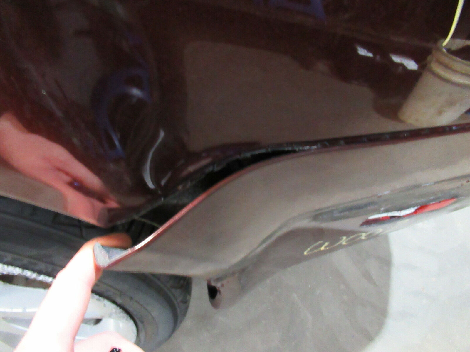 W009 2007 07 MASERATI QUATTROPORTE 4.2 REAR BUMPER COVER SCRATCHED