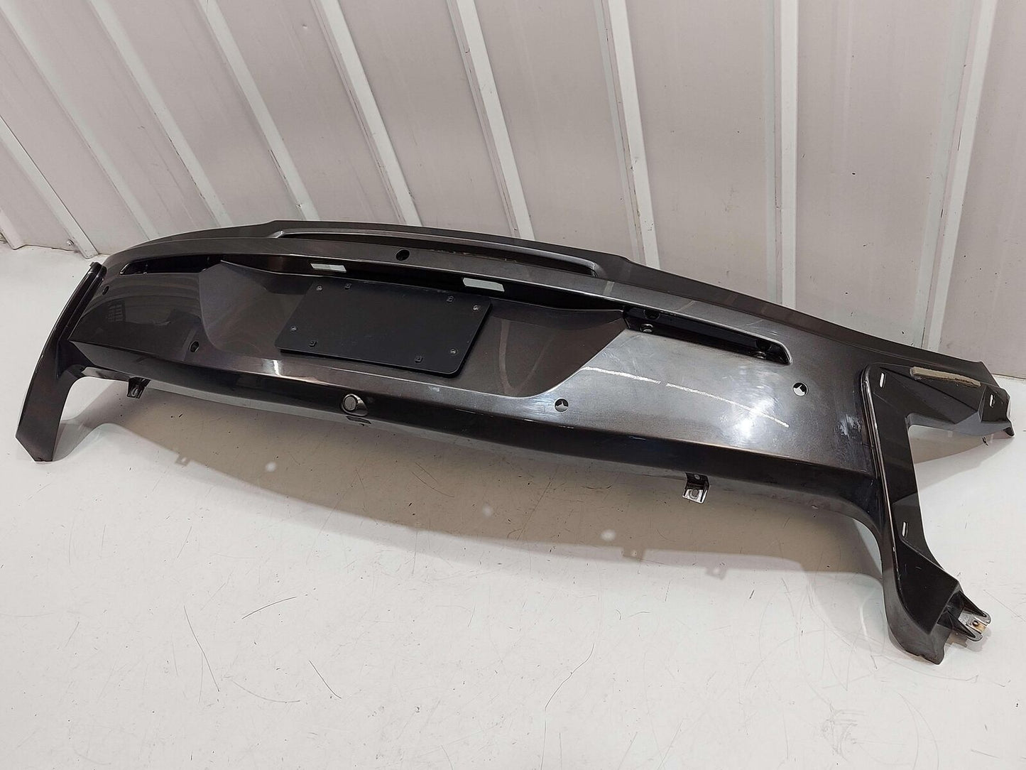 2017 MCLAREN 570S REAR BUMPER COVER MAIN COVER GREY 13A3727CP *CRACKED HOLE*