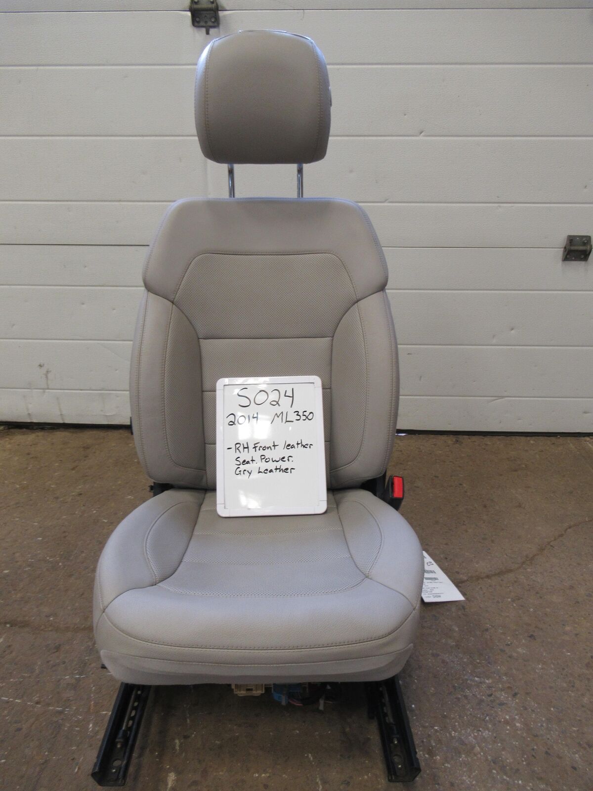 12-16 MERCEDES ML350 Front RH RIGHT Seat Grey Leather BUCKET MEMORY 78KM'S