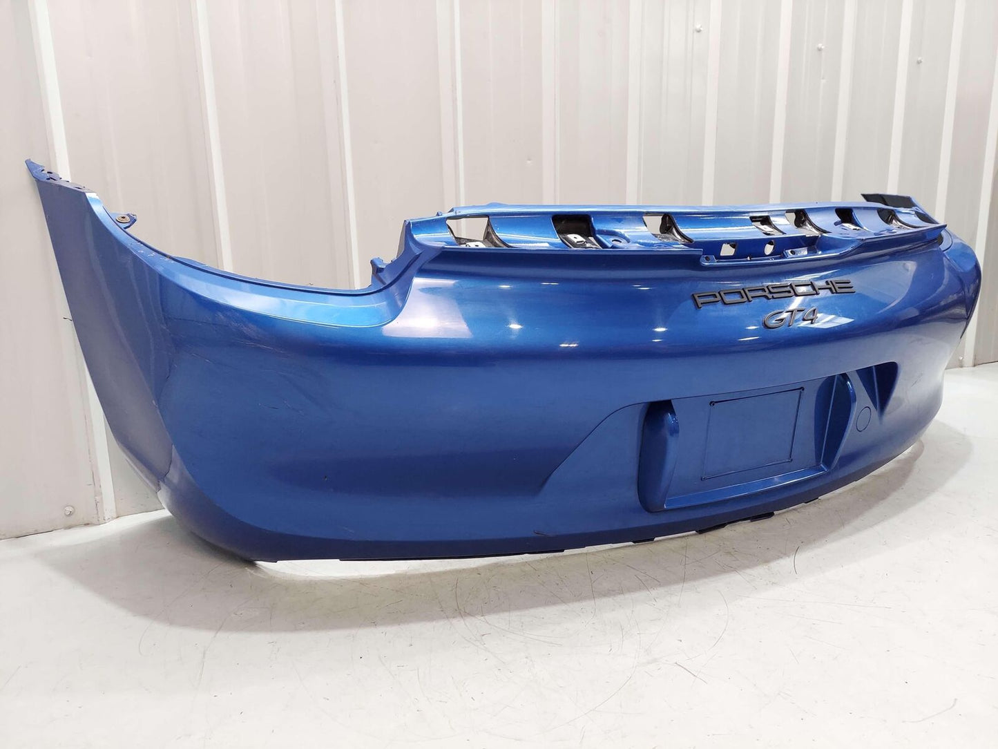 16 PORSCHE CAYMAN GT4 981 REAR BUMPER SAPPHIRE BLUE M5J 98150541104 98150599181