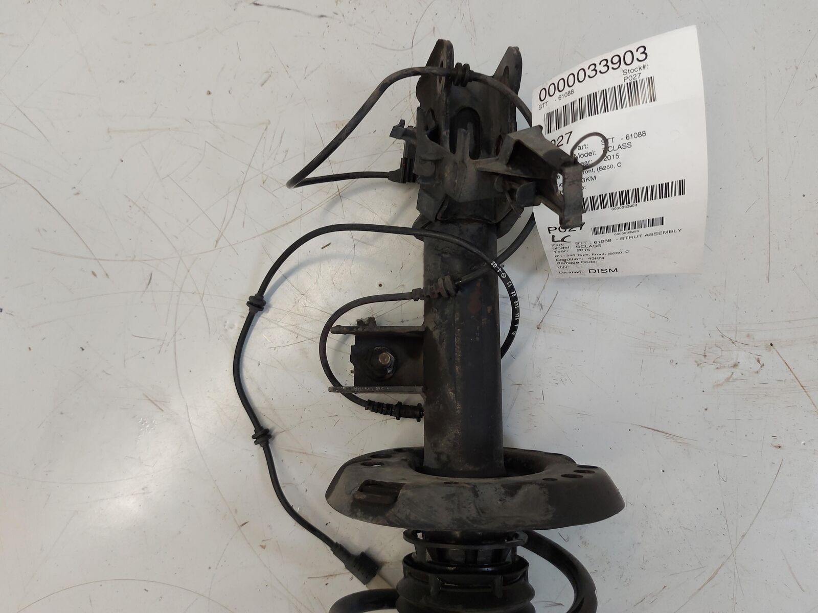 13-19 Mercedes B250 Front RH Right Strut A2463206813 43K KMS