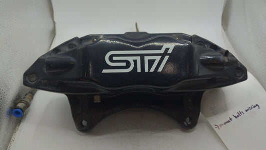 08-14 SUBARU IMPREZA 2.5L STI FRONT RH Right Caliper Black *SCUFFS PAINT CHIPS*