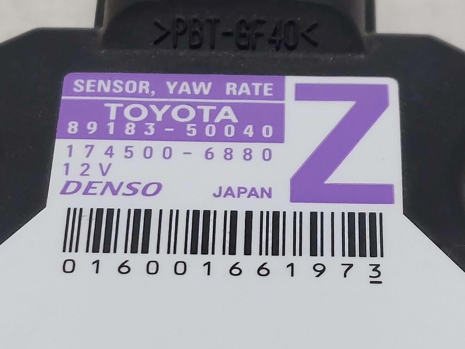 2020 Toyota Highlander Yaw Rate Sensor 89183-50040 174500-6880