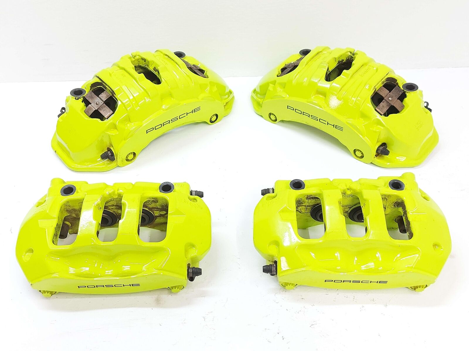 15-18 PORSCHE CAYENNE 958 S E-HYBRID SET OF 4 BRAKE CALIPER HYBRID GREEN