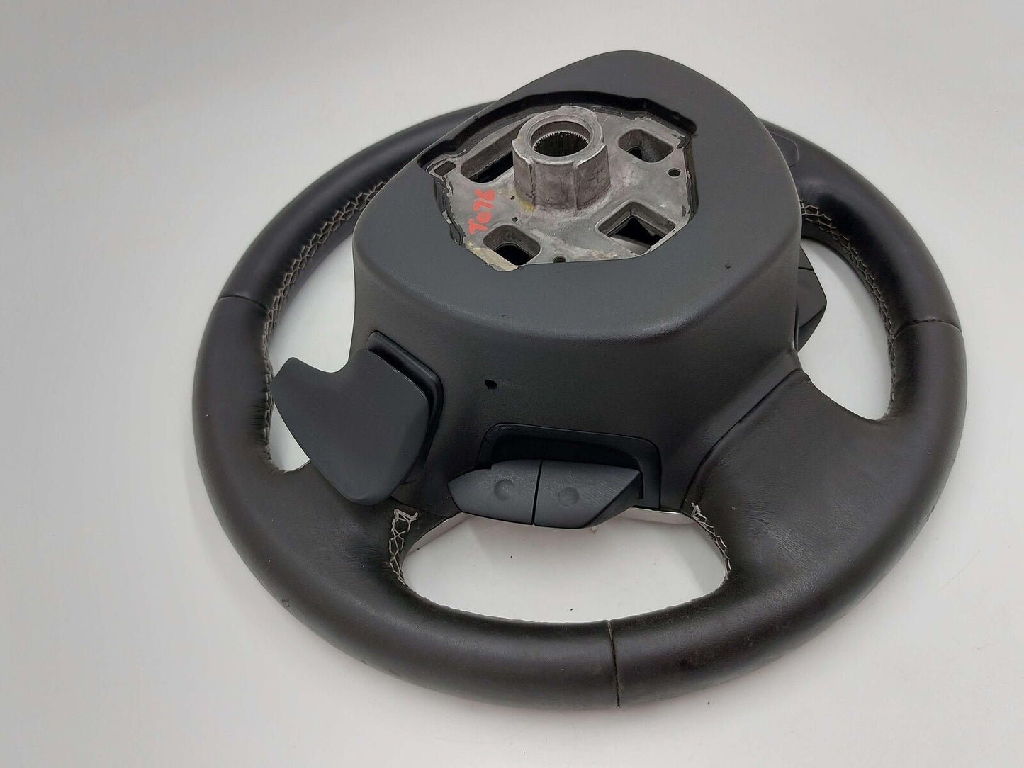 14 15 CHEVY CORVETTE Steering Wheel Black Paddle Shifters *rash On Top Edge*