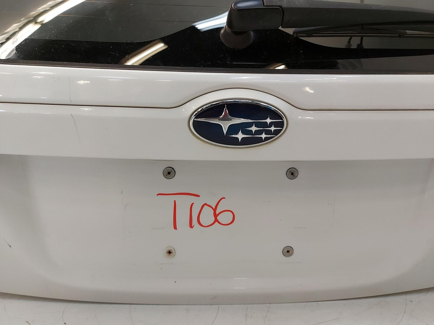 08-14 SUBARU IMPREZA WRX STI Trunk Decklid Hatch Tailgate White *NOTES*