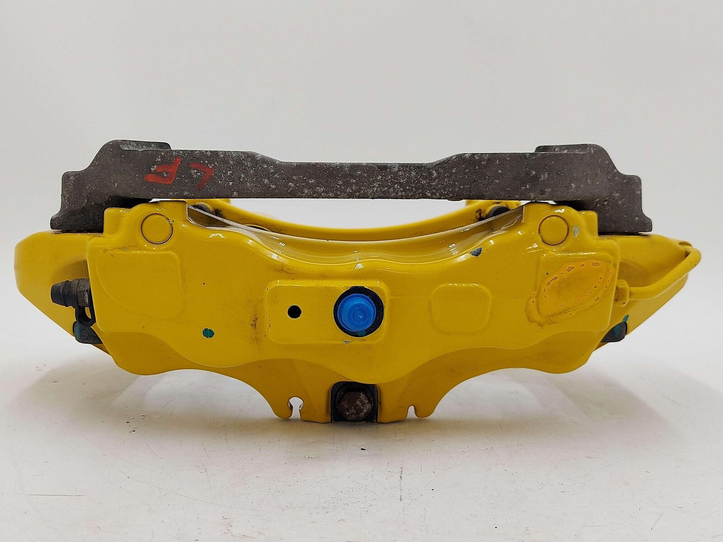 10-13 Porsche 911 997 Turbo S Front LH Left Ceramic Brake Caliper Yellow *Note