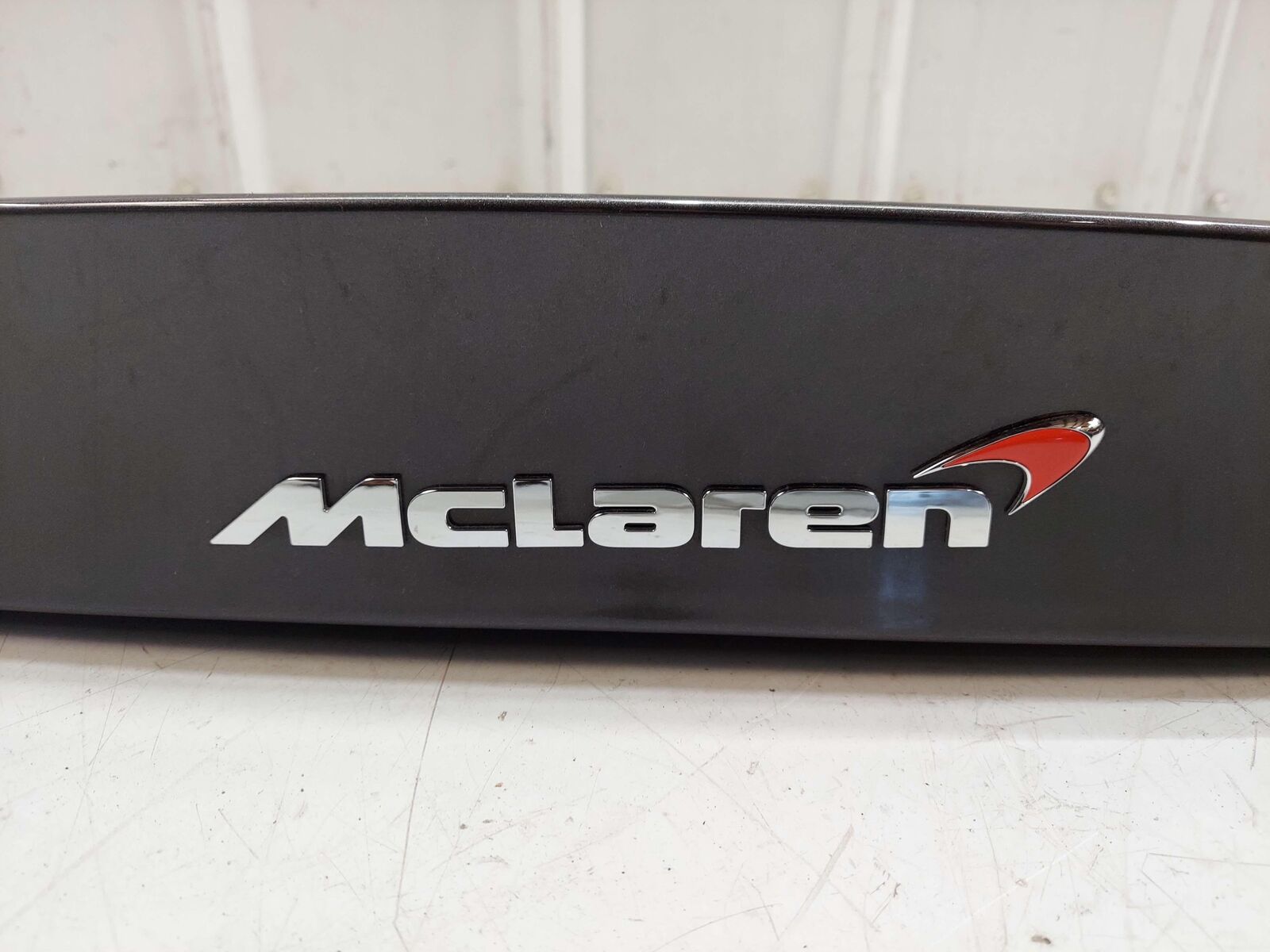 2017 MCLAREN 570S REAR TAIL FINISH PANEL BUMPER UPPER WING TRIM GREY *SCRATCH*