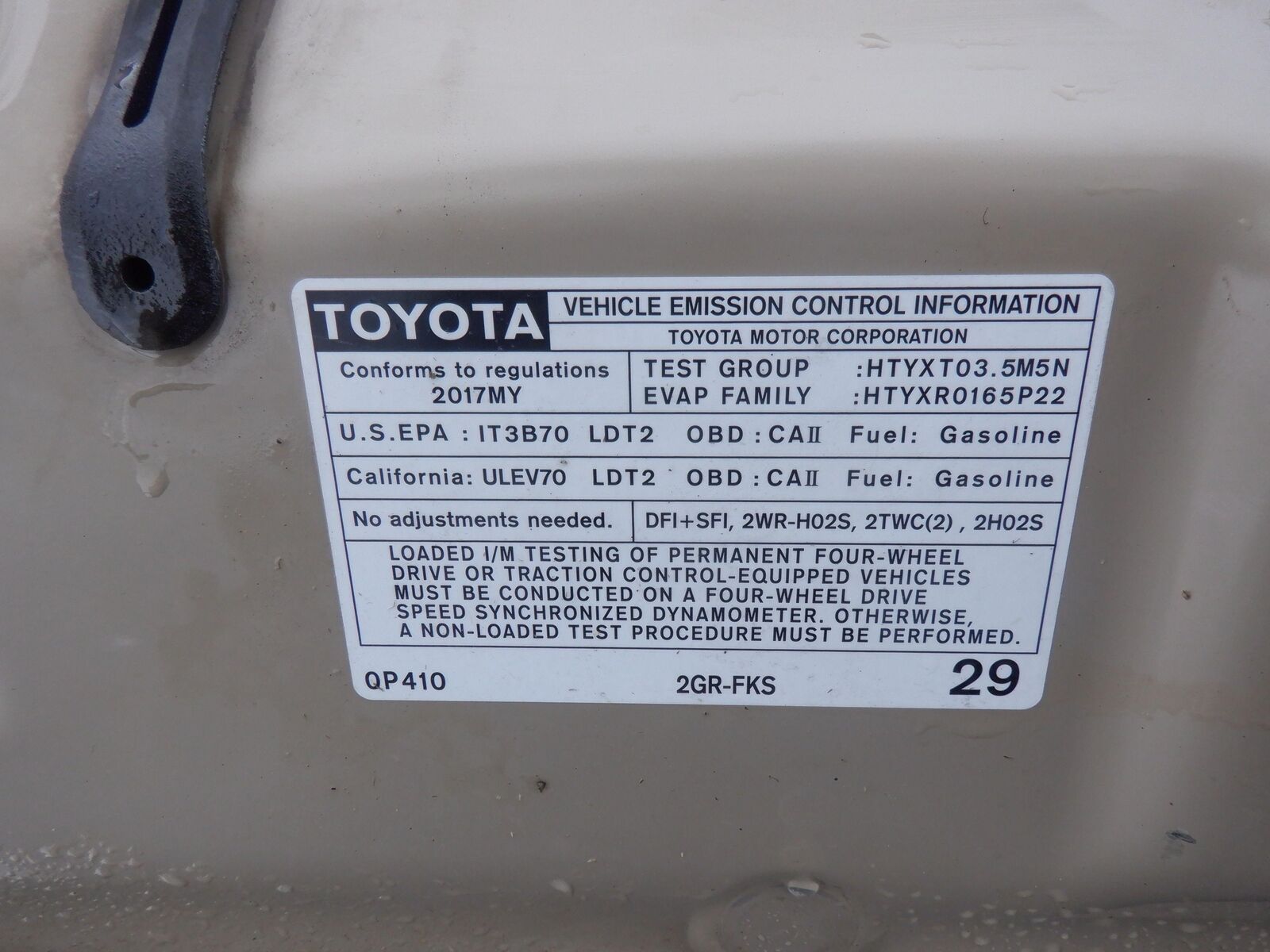 16-22 TOYOTA TACOMA Rear Axle Electronic Locking Crew Cab 3.6L AT 3.91 90K KM'S