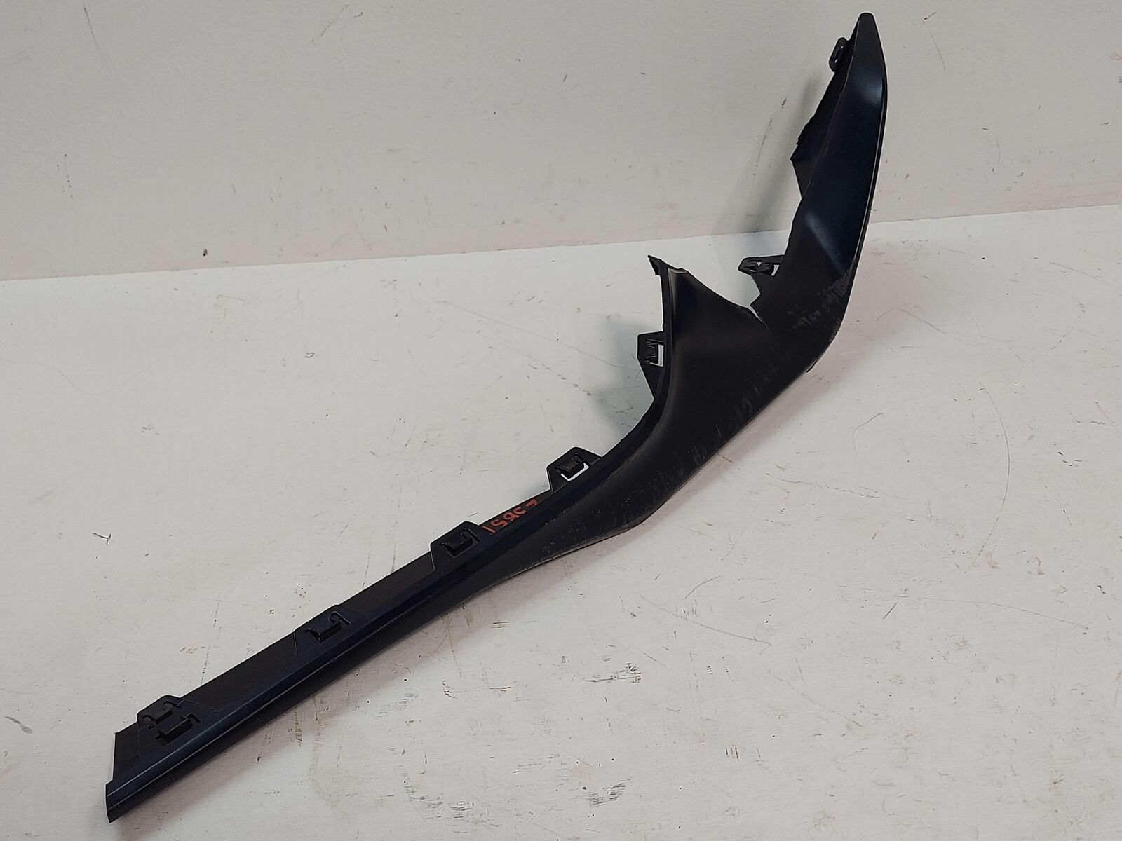 20-23 TOYOTA GR SUPRA FRONT LEFT BUMPER LOWER VALANCE BLACK *CRACKED*