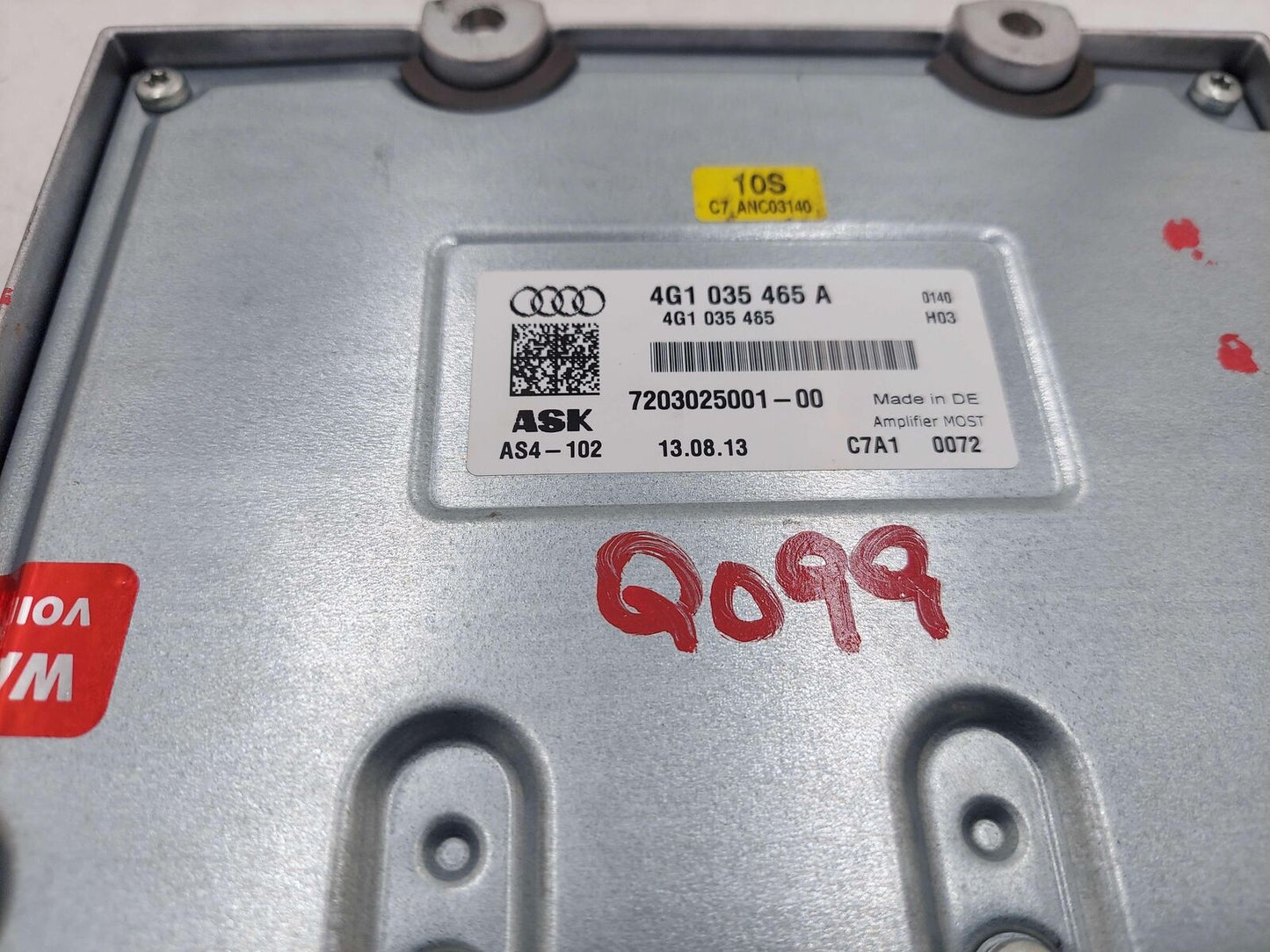 2014 AUDI S6 BANG & OLUFSEN AMP AMPLIFIER 4G1035465A