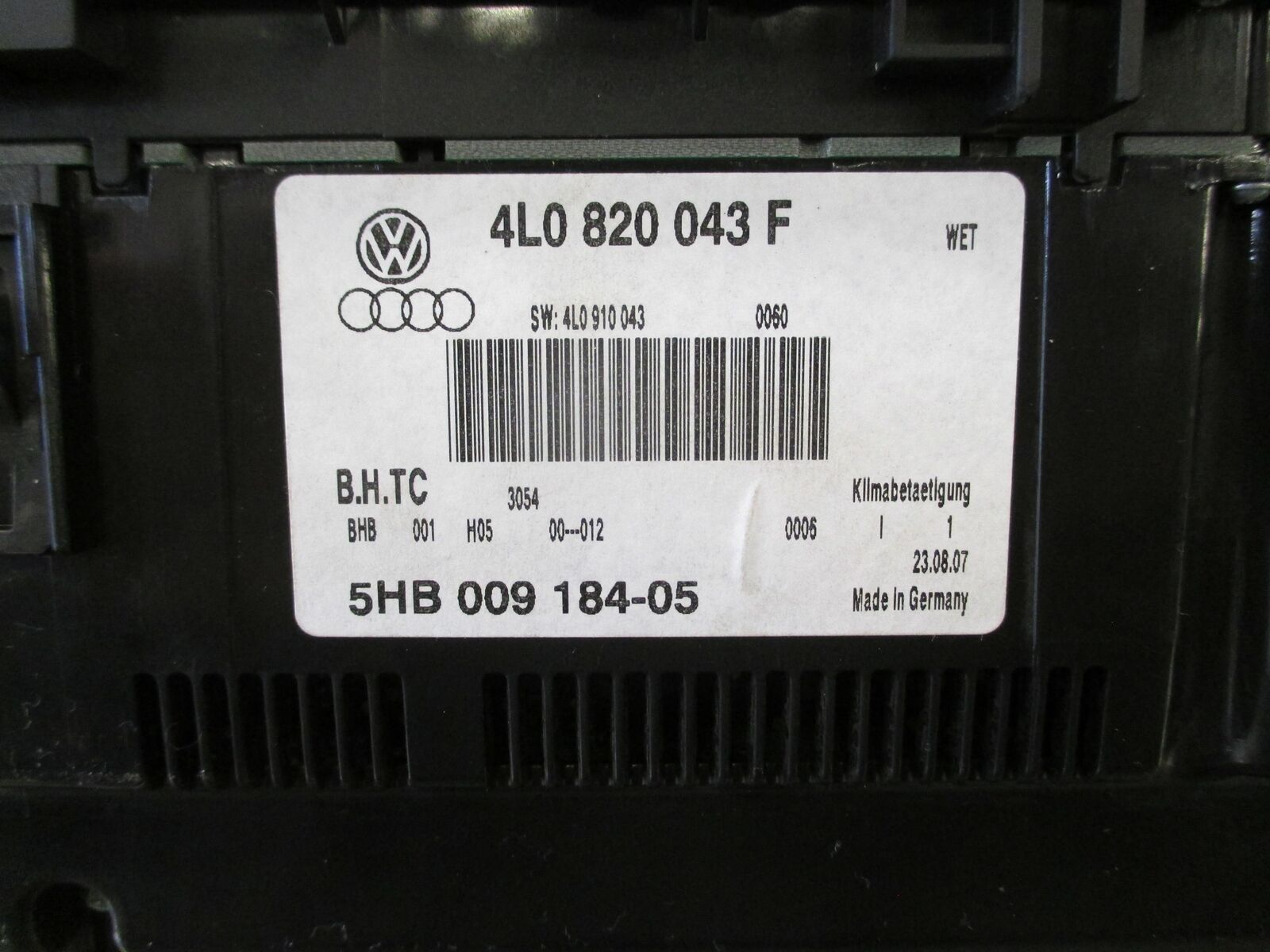 07-09 AUDI Q7 FRONT Heater AC A/c Control 4L0820043F 