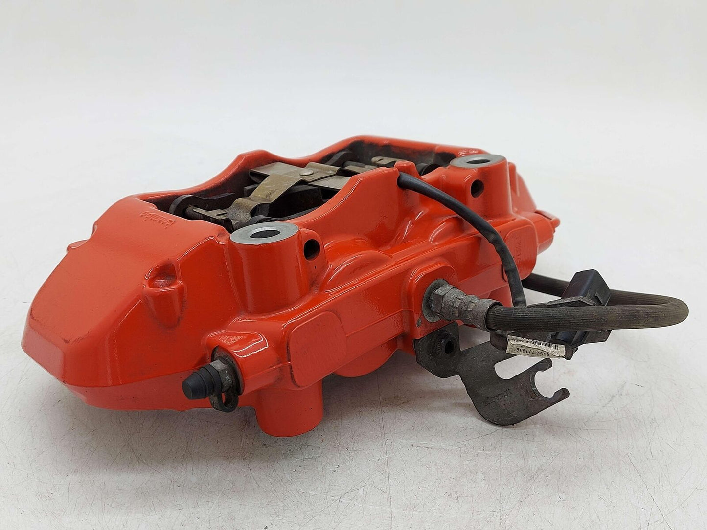 2018 LAMBORGHINI AVENTADOR S LP740-4 REAR LEFT BRAKE CALIPER RED 470615405AG