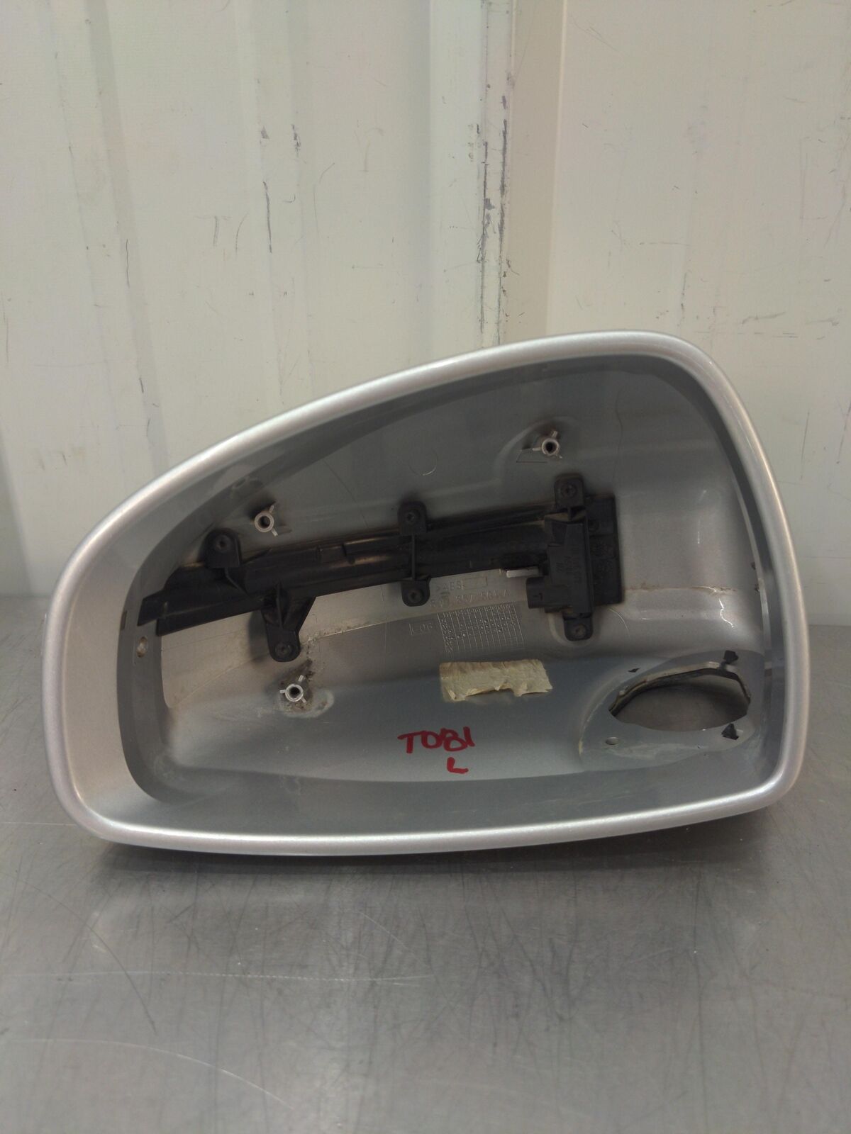 2009 AUDI R8 Left Door Mirror Housing Silver 8J0857501A 3m With Signal Light