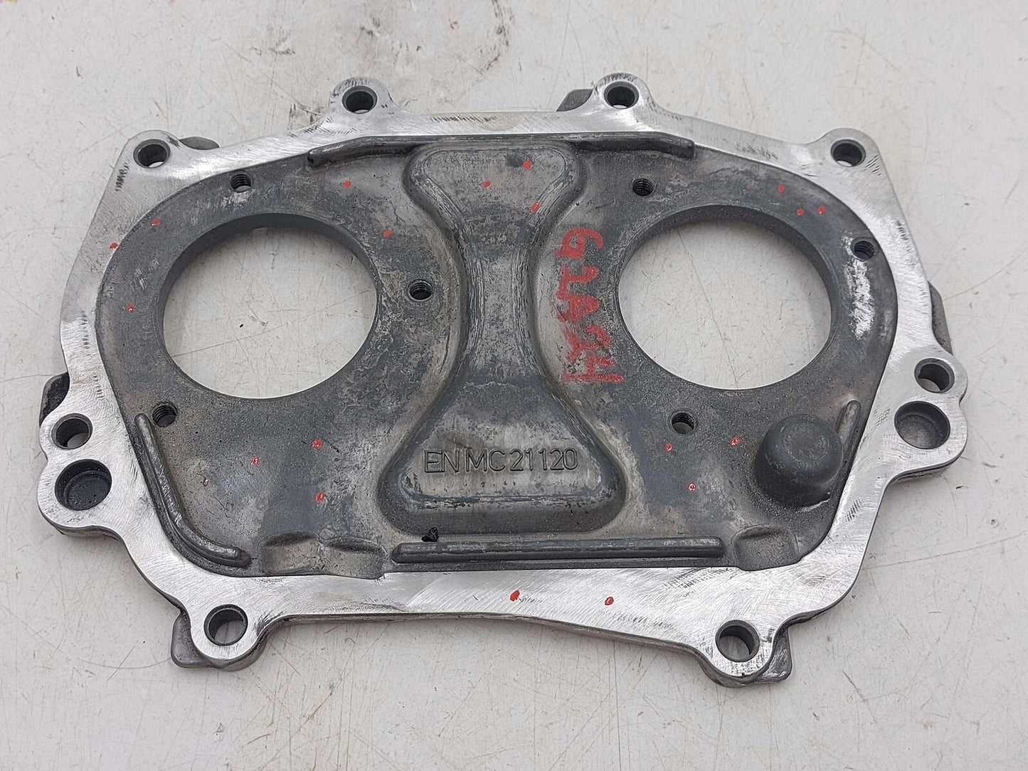 12-21 MERCEDES C43 W205 3.0L LEFT UPPER ENGINE TIMING COVER A2760150201 276.823