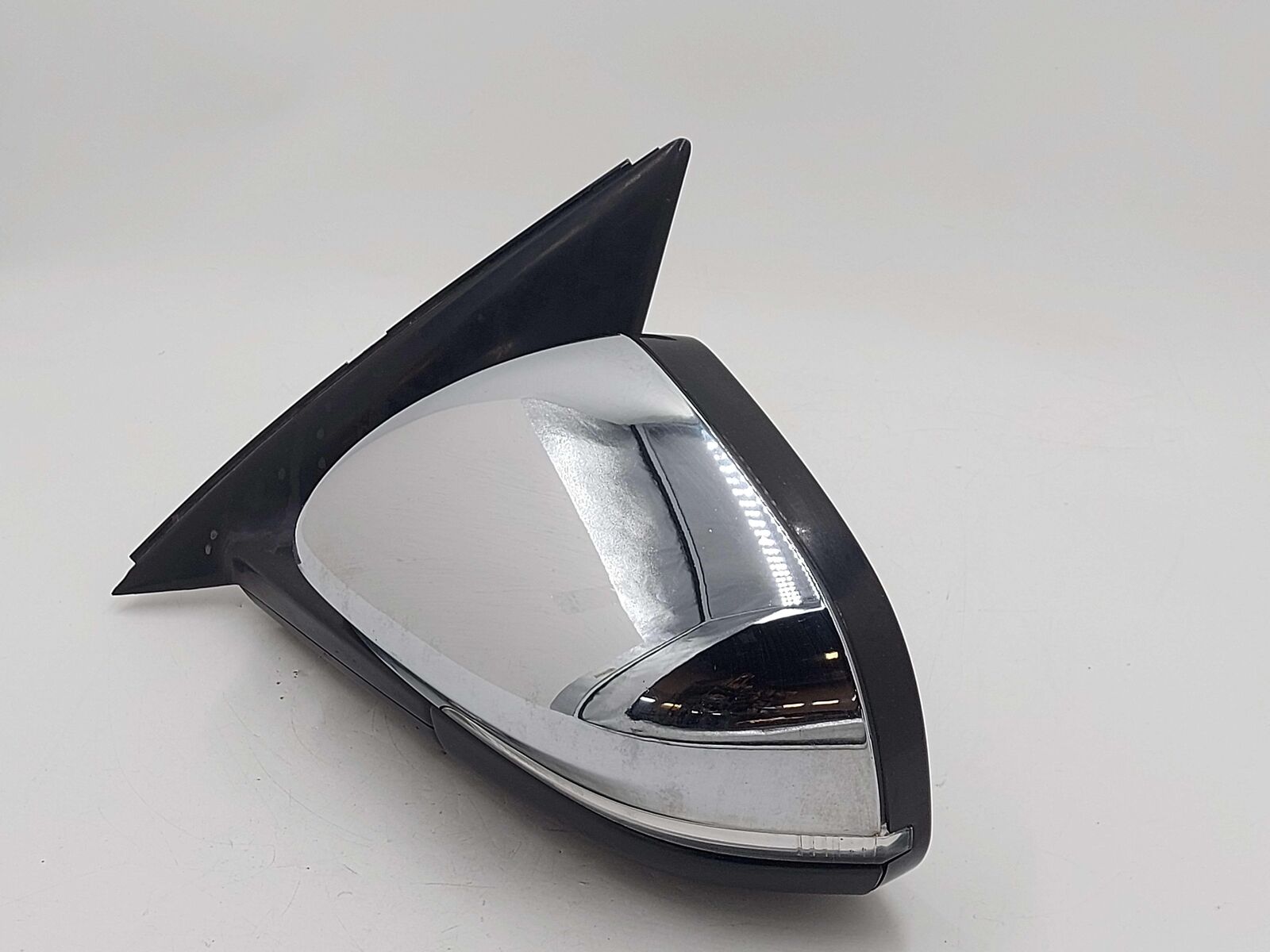 10-15 JAGUAR XJ LEFT DOOR MIRROR POWER FOLDING BLIND SPOT ALERT CHROME COVER