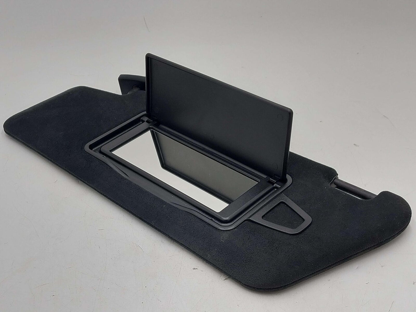 12-16 MERCEDES CLS63S AMG W218 LEFT SUN VISOR BLACK SUEDE ALCANTARA 800A