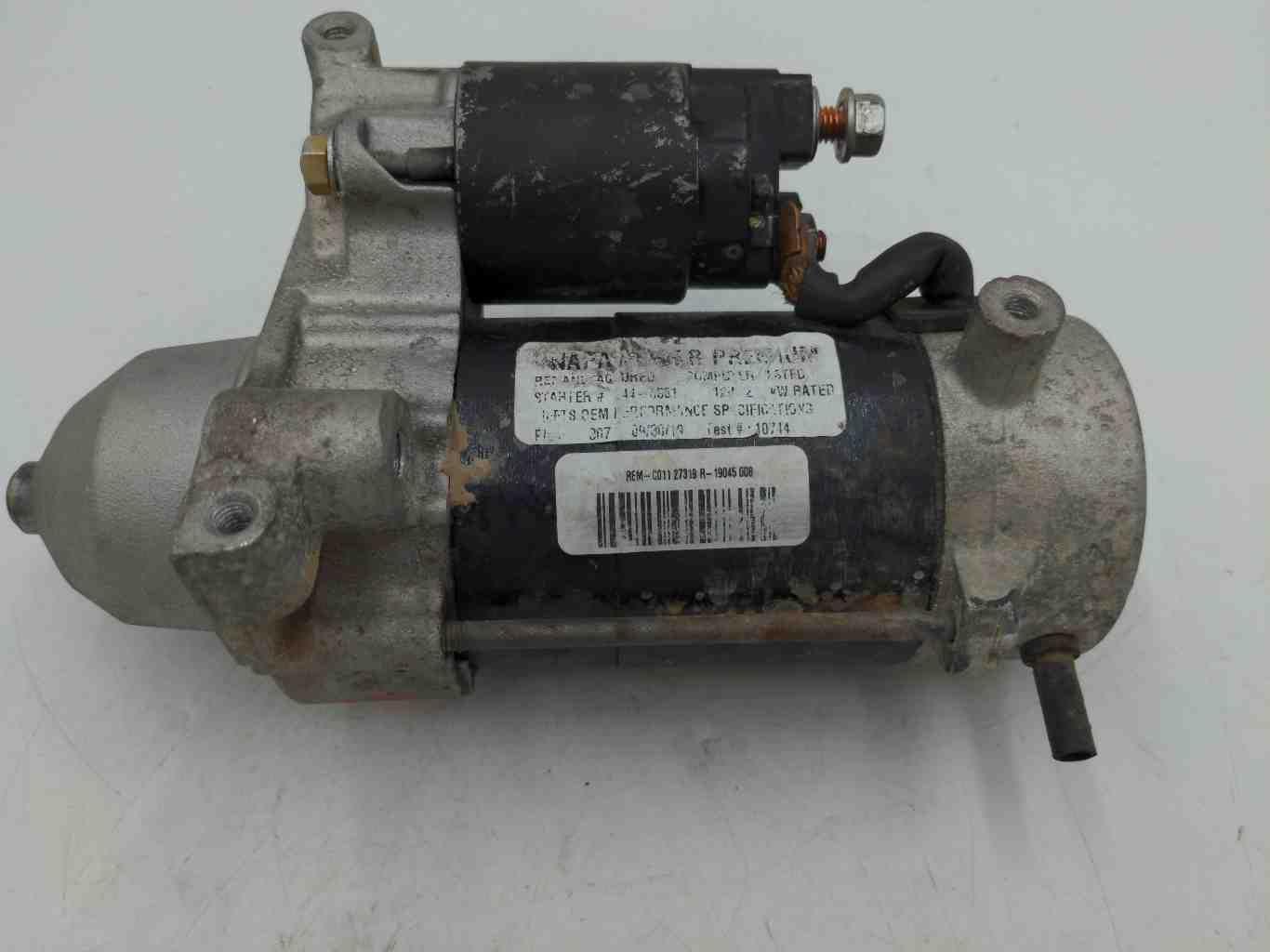 07-21 TOYOTA TUNDRA Starter Motor 8 Cylinder 5.7l 3urfe 2.0kw 145K KM'S